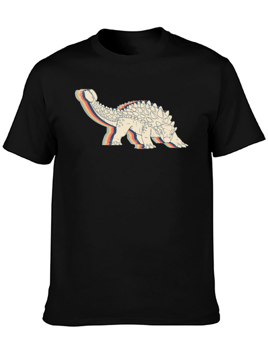 Retro Ankylosaurus Graphic T-Shirt