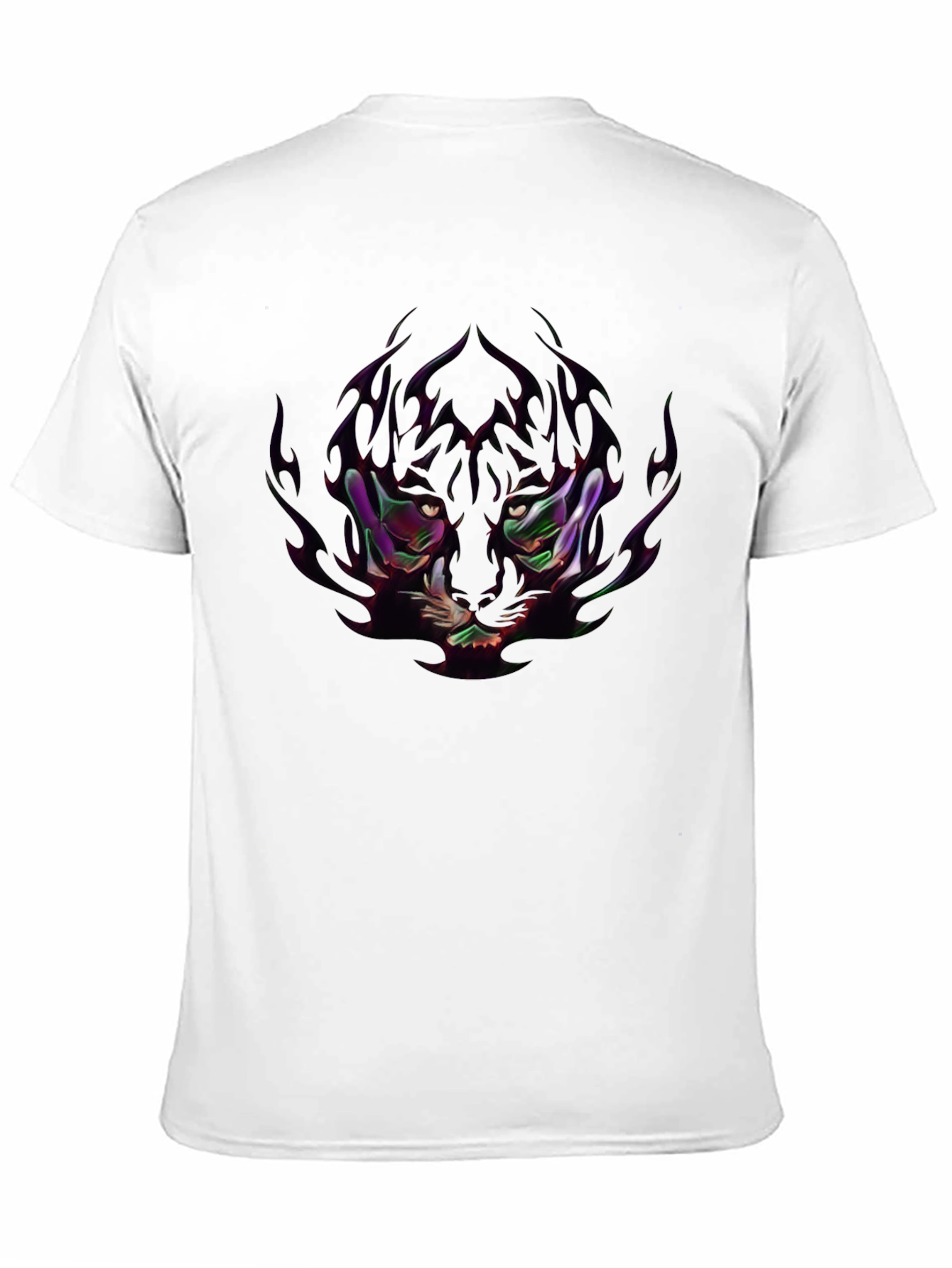 Edgy Anime-Style Graphic Print Black T-Shirt