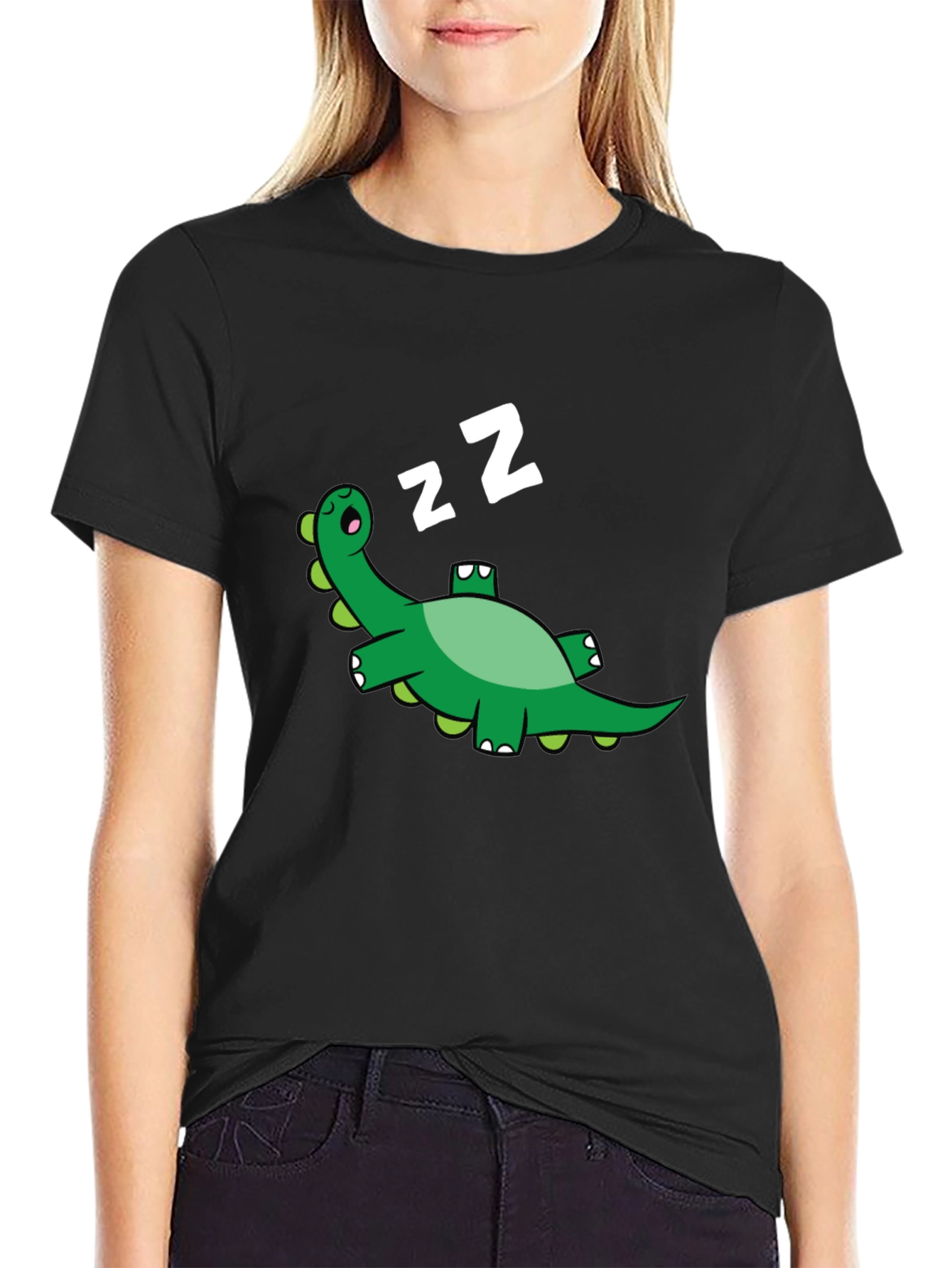 Sleeping Dinosaur Graphic Tee - Relaxed Fit