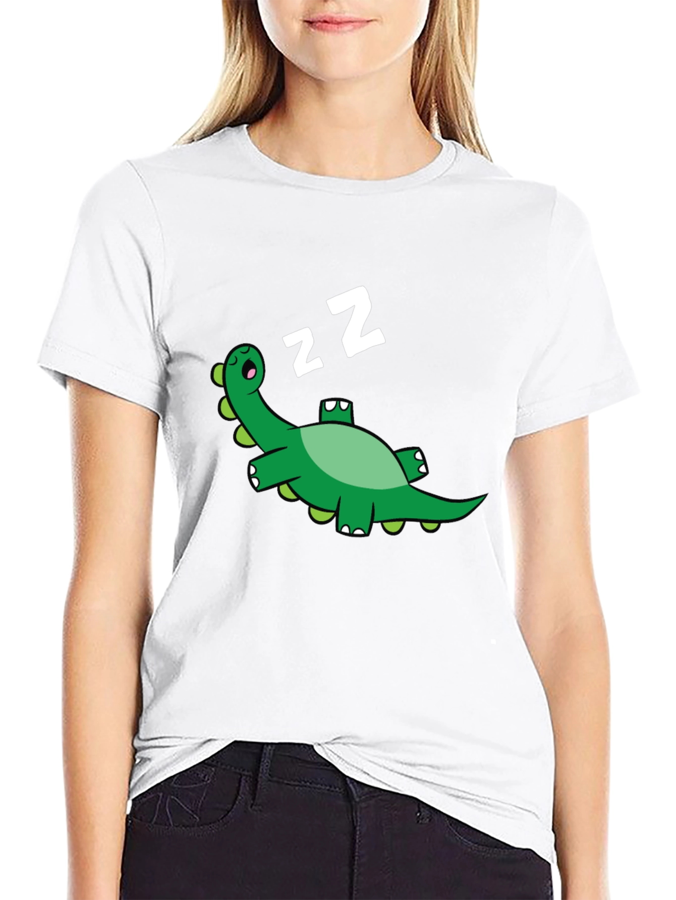 Sleeping Dinosaur Graphic Tee - Relaxed Fit