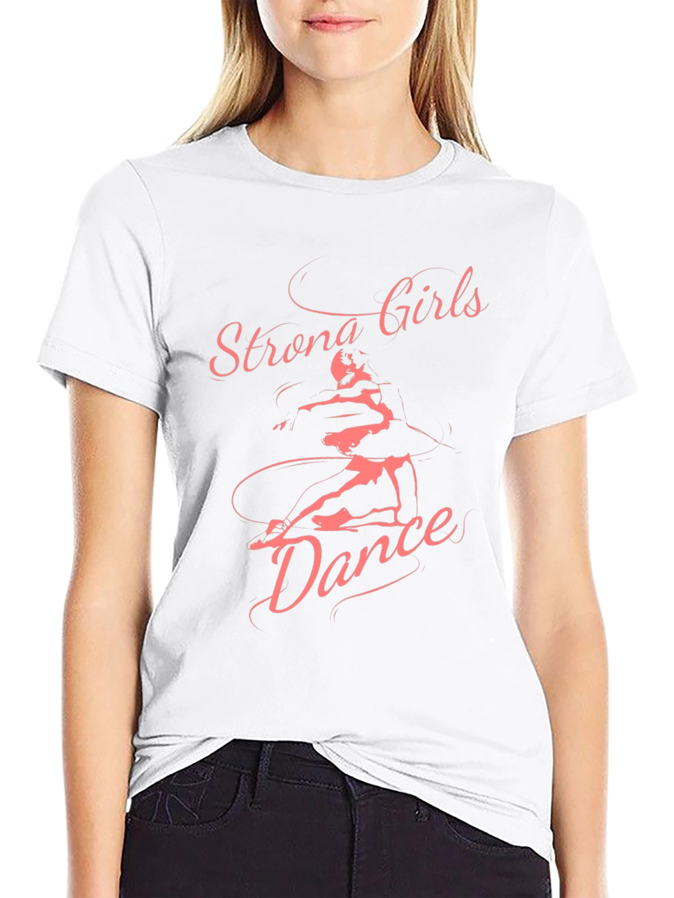 Strong Girls Dance Graphic Tee - Black