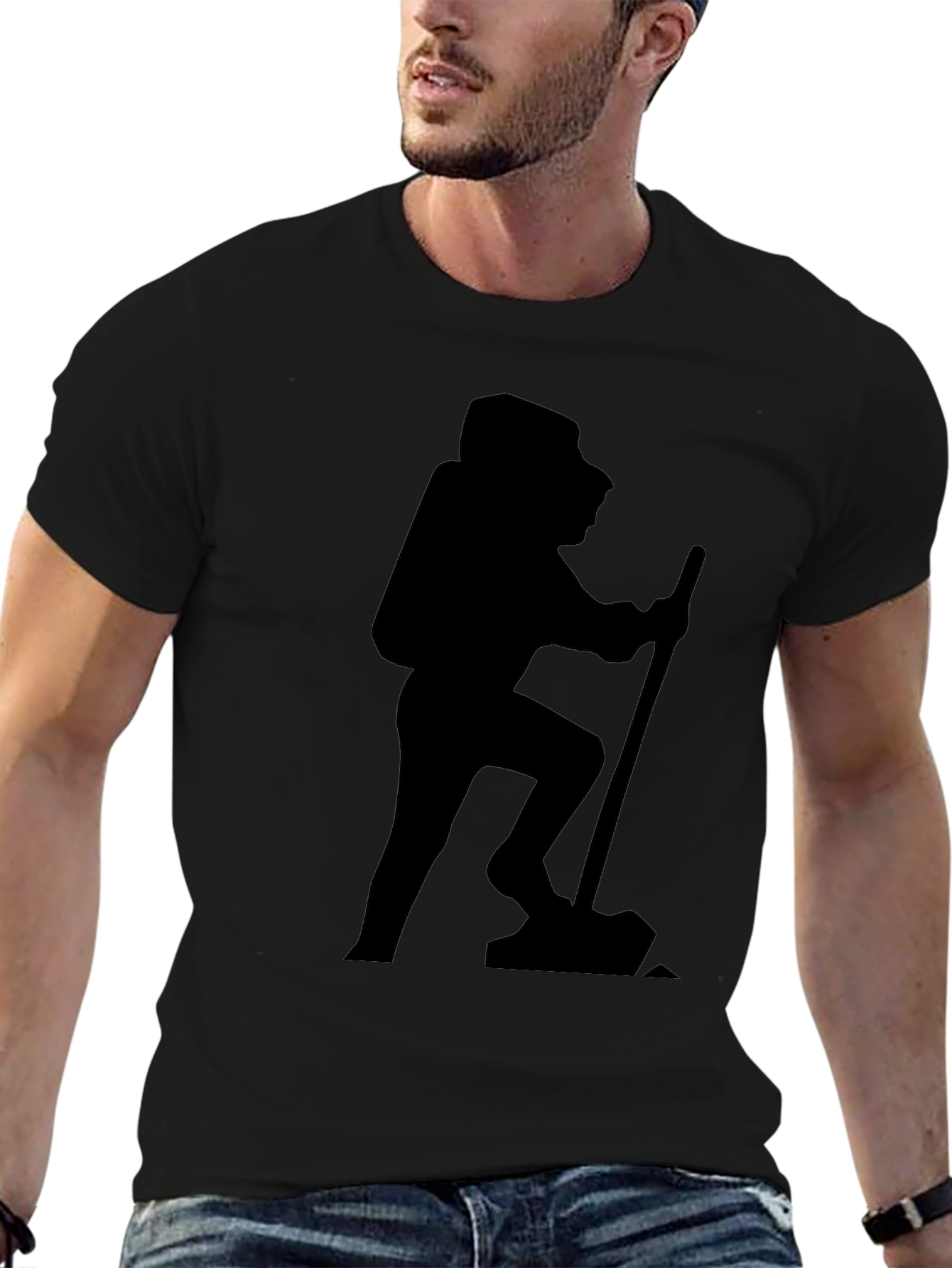 Hiking Silhouette Black T-Shirt