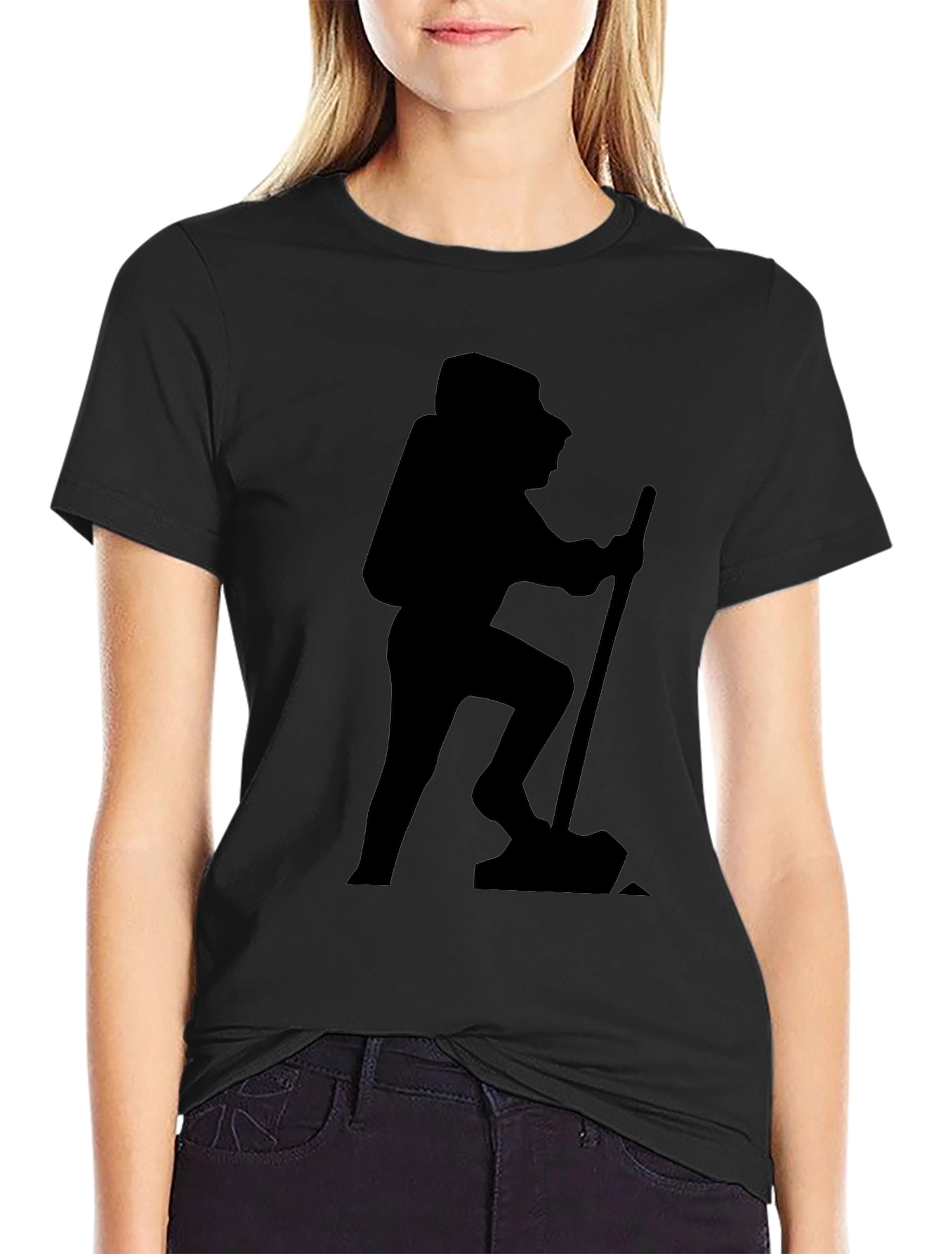 Hiking Silhouette Black T-Shirt