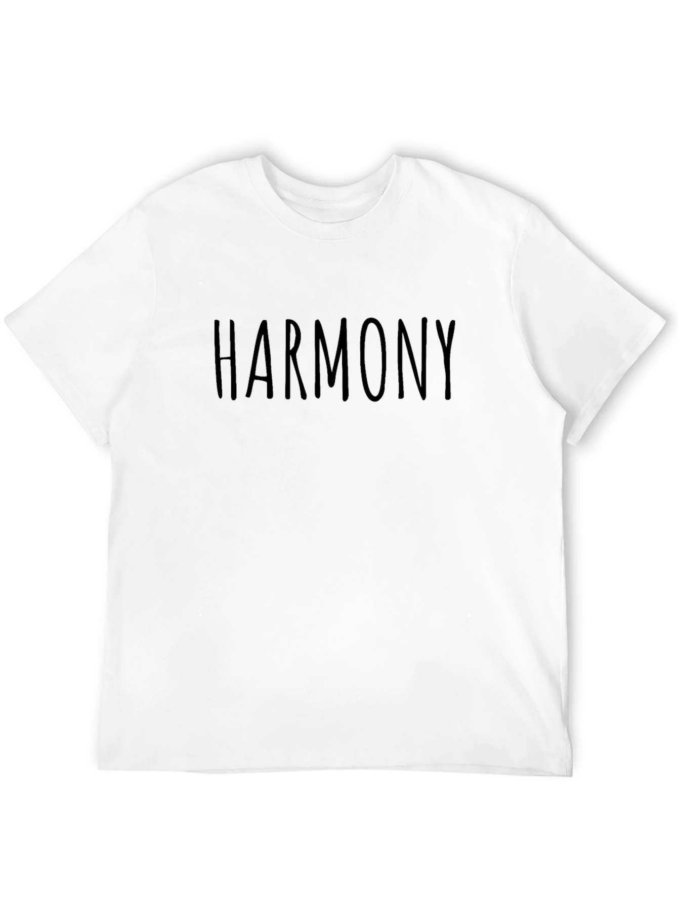 Harmony Black Graphic Tee - Soft Comfort Fit