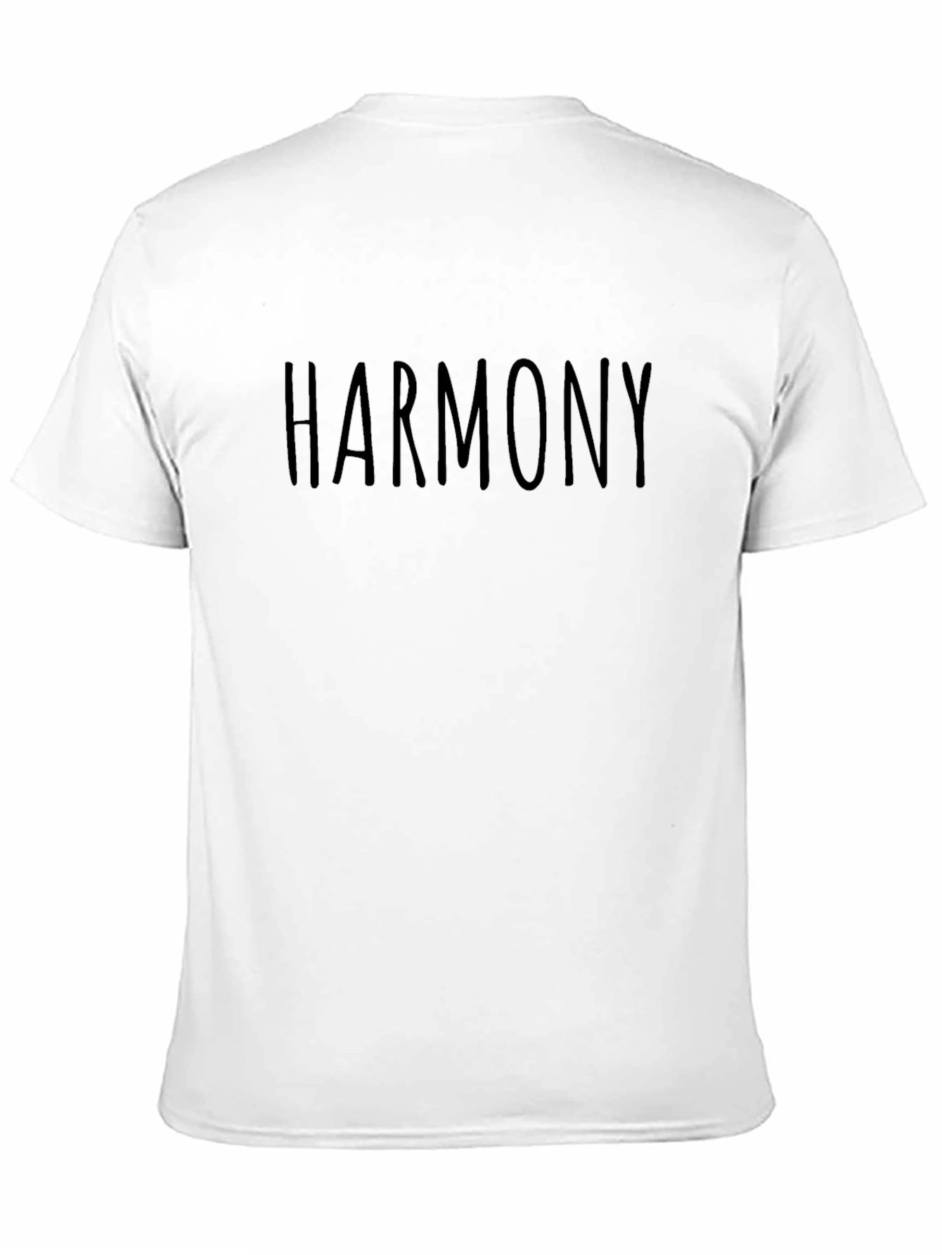 Harmony Black Graphic Tee - Soft Comfort Fit