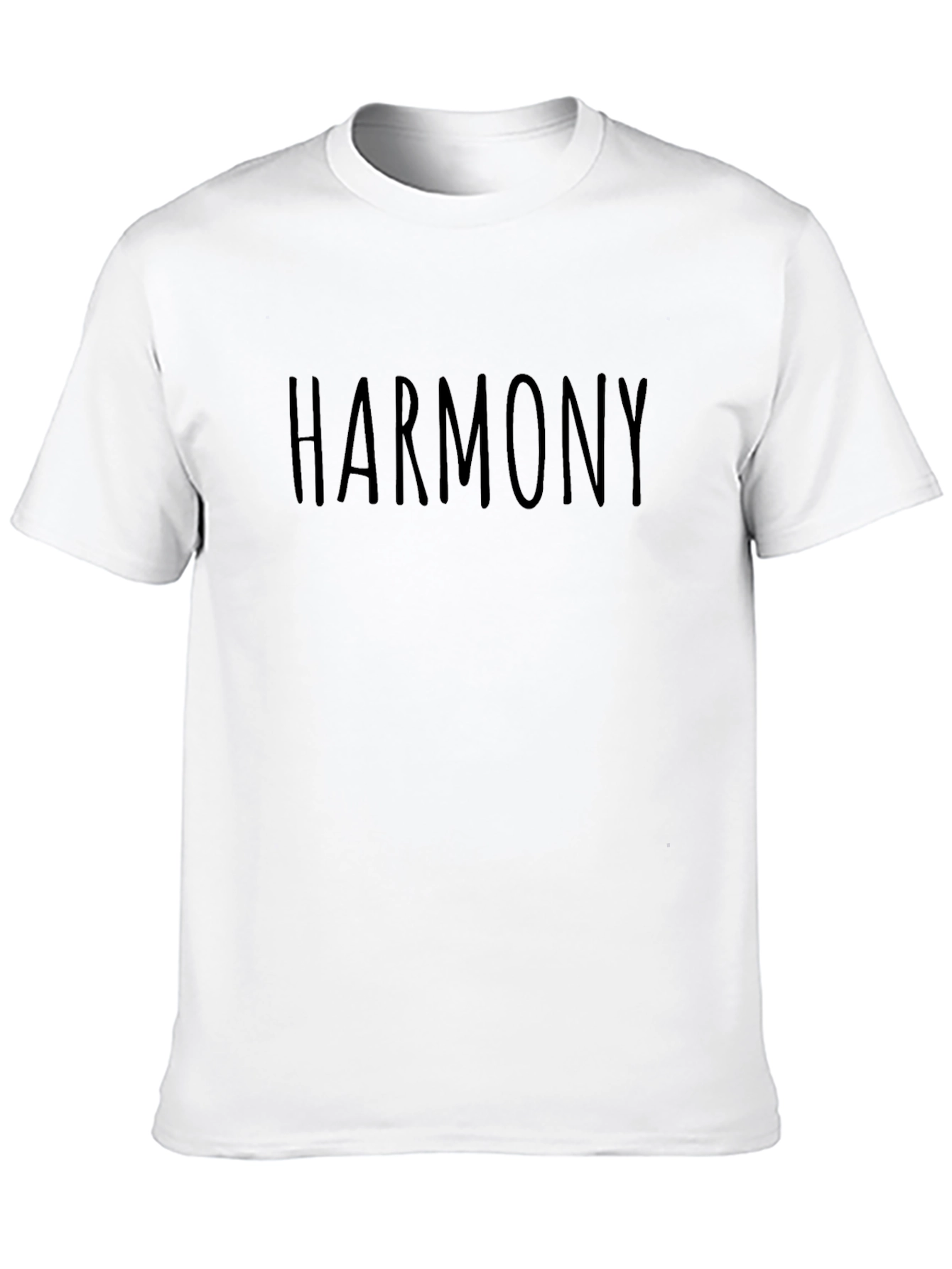 Harmony Black Graphic Tee - Soft Comfort Fit