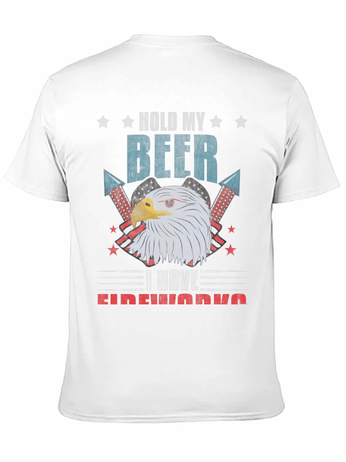 Hold My Beer Fireworks Patriotic Eagle T-Shirt