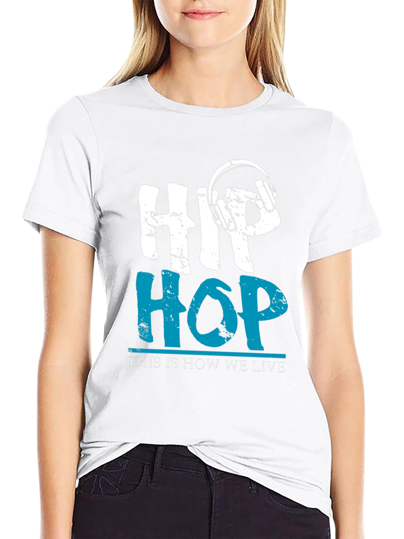 Hip Hop Headphones Graphic T-Shirt