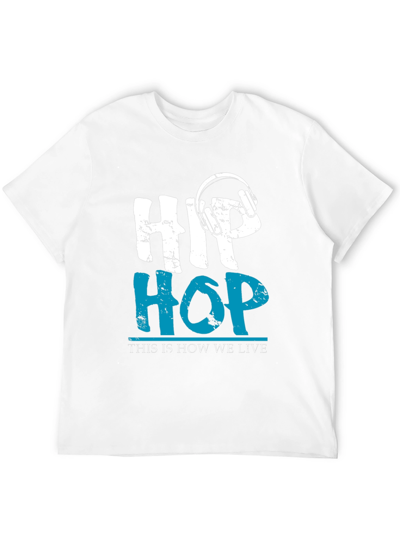 Hip Hop Headphones Graphic T-Shirt