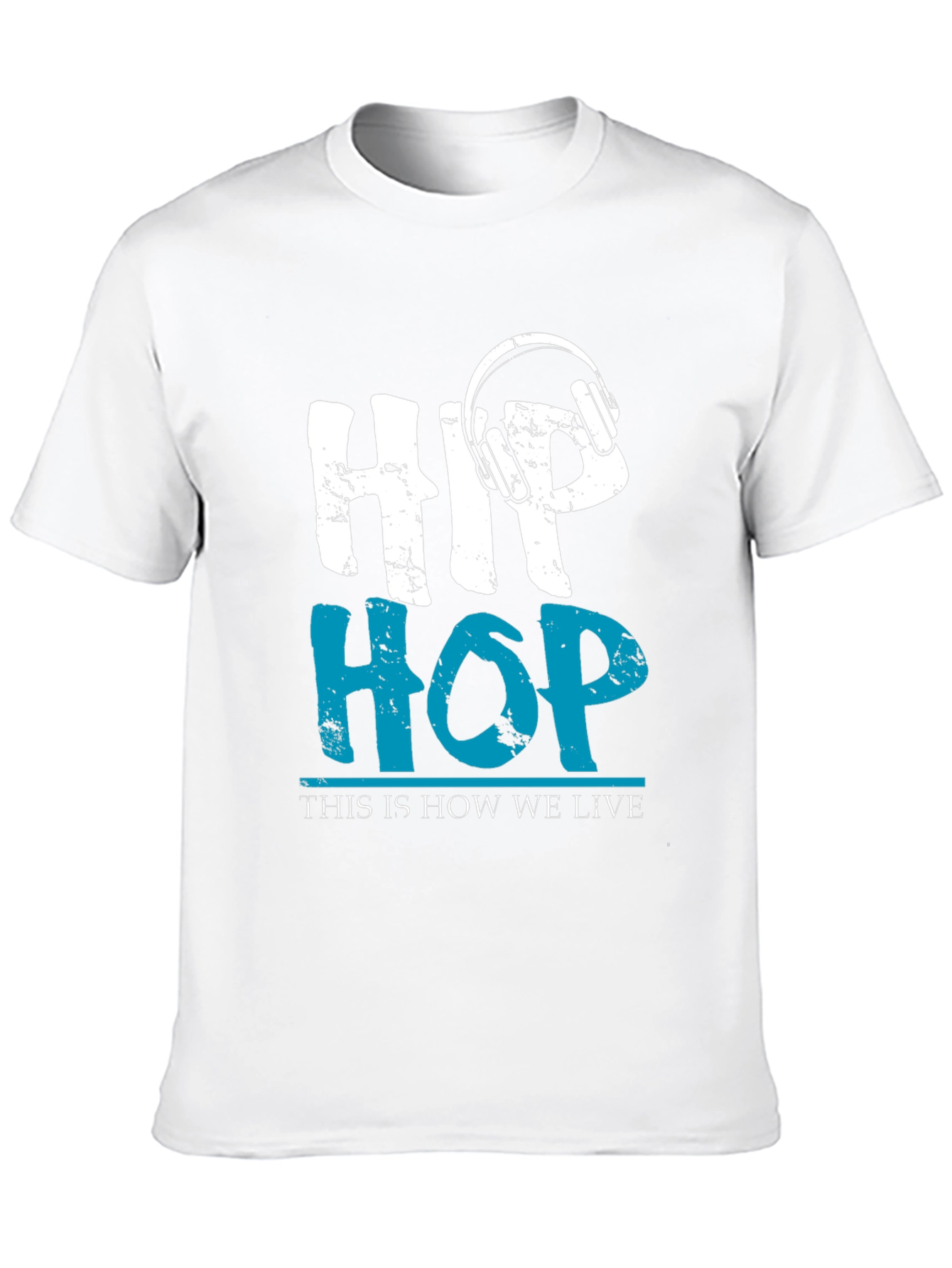 Hip Hop Headphones Graphic T-Shirt