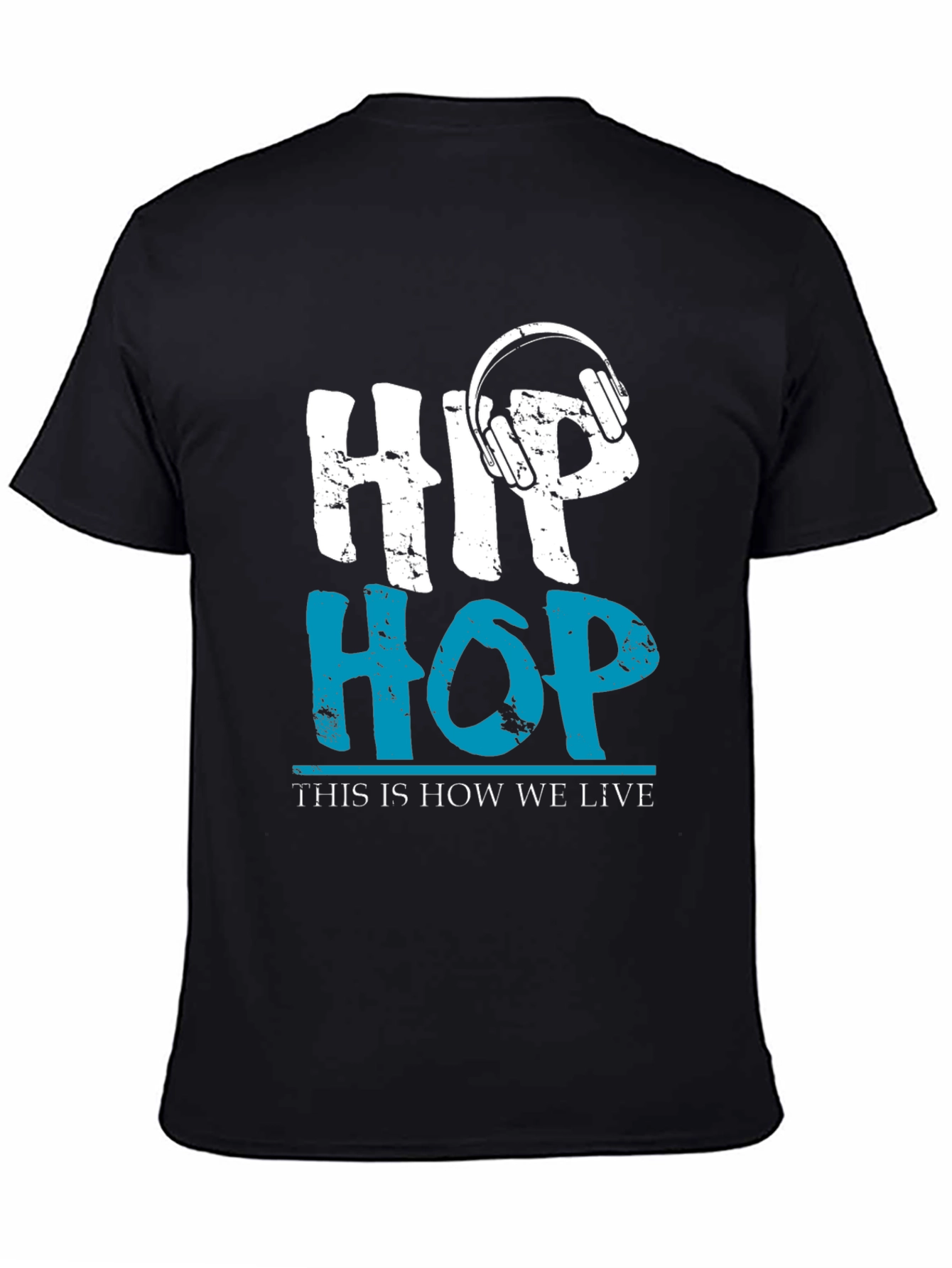 Hip Hop Headphones Graphic T-Shirt