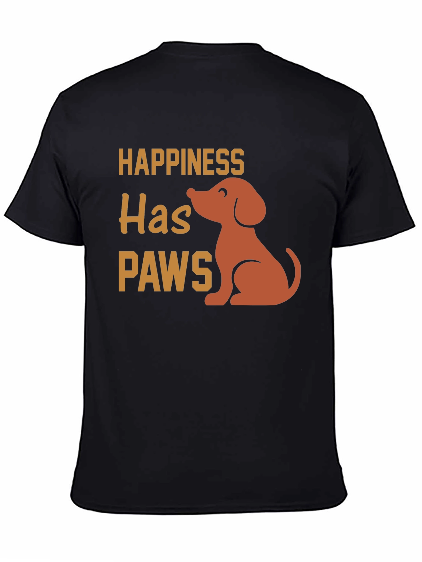 Happiness Has Paws T-Shirt - Dog Lover Tee