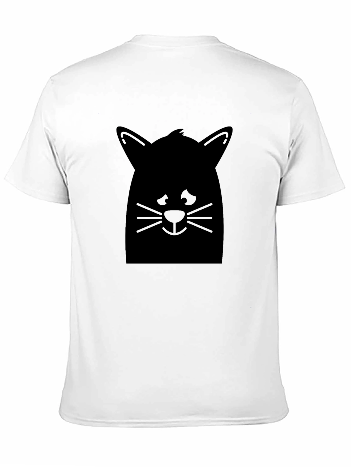 Mens Black Cat Graphic T-Shirt