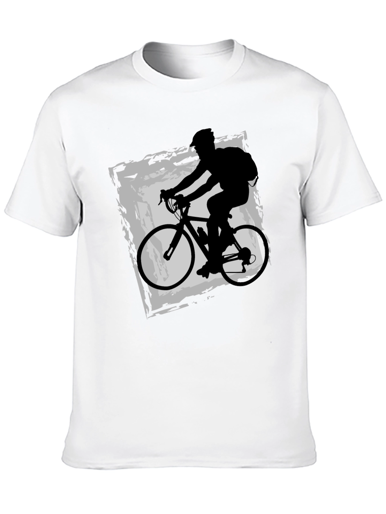 Cyclist Graphic Tee - Black Cotton Blend