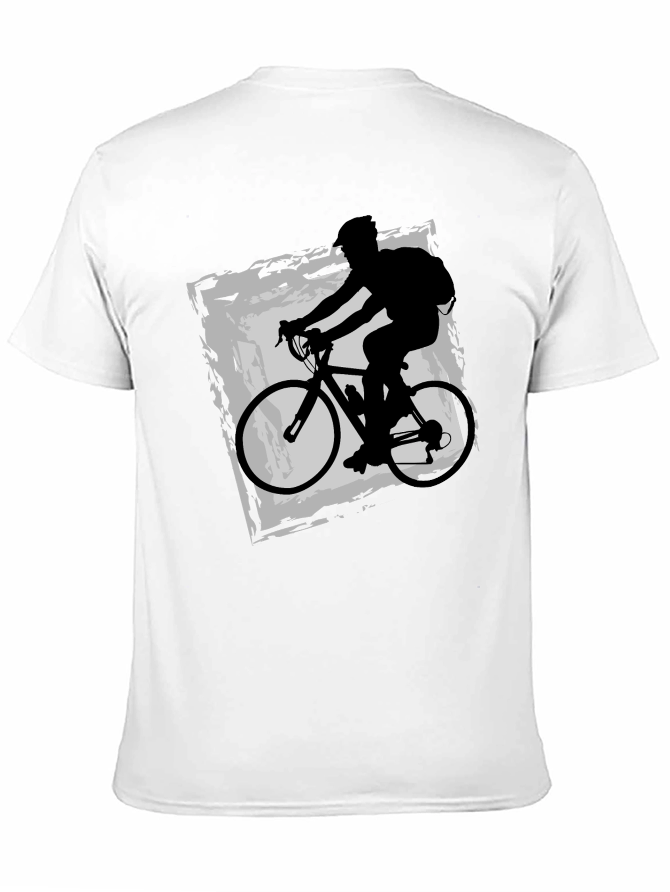 Cyclist Graphic Tee - Black Cotton Blend