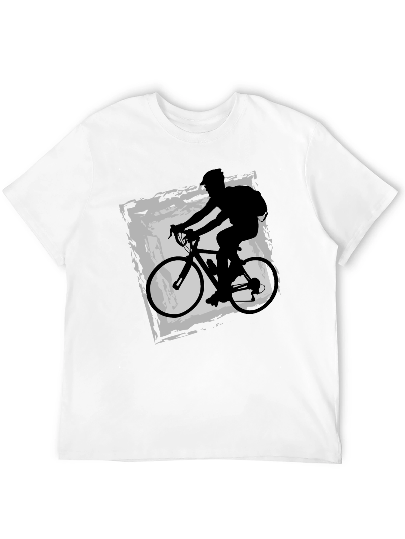 Cyclist Graphic Tee - Black Cotton Blend