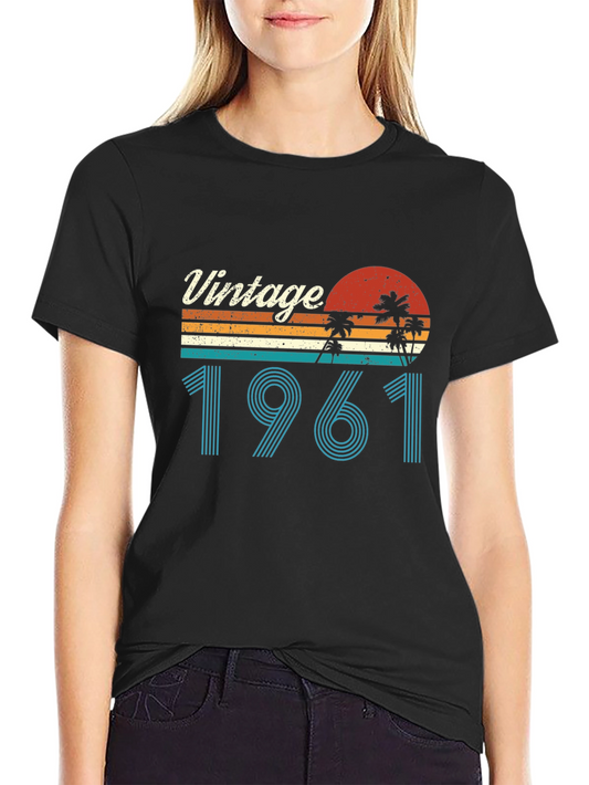 Vintage 1961 Retro Palm Tree T-Shirt