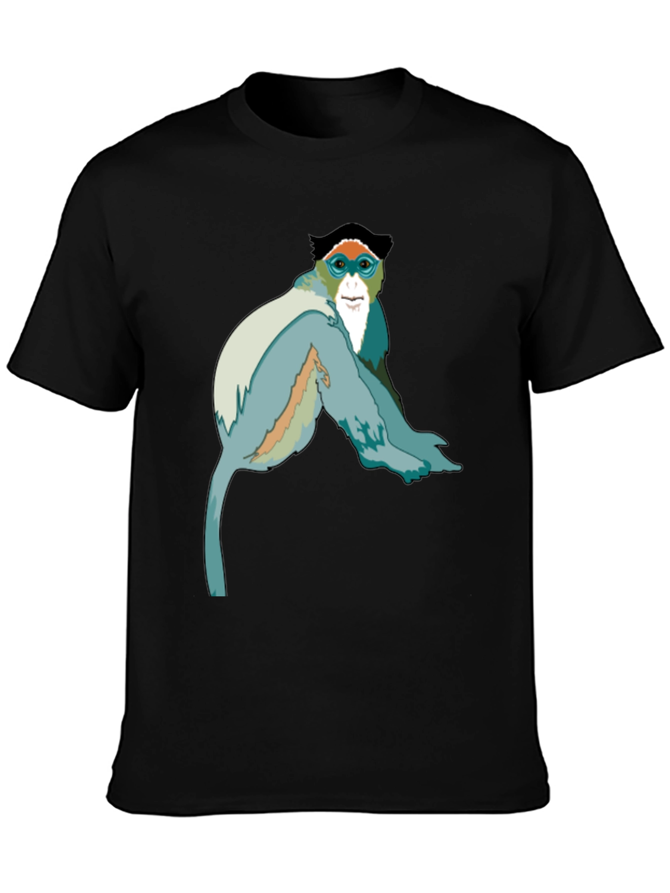 Monkey Graphic Black T-Shirt