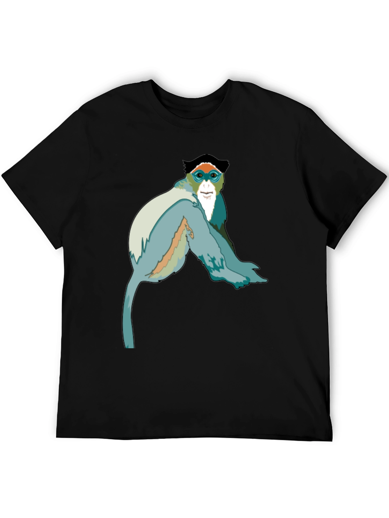 Monkey Graphic Black T-Shirt