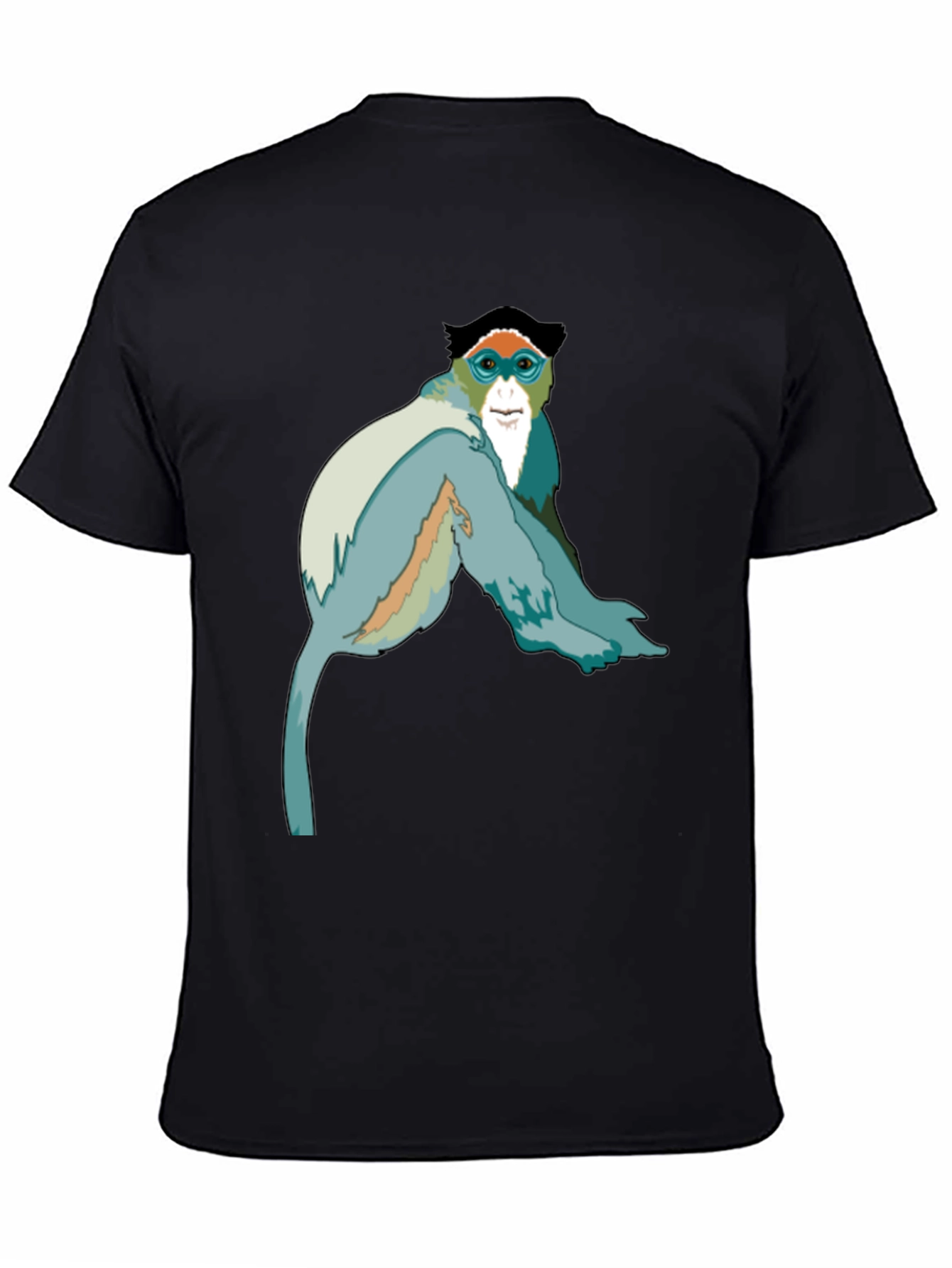 Monkey Graphic Black T-Shirt