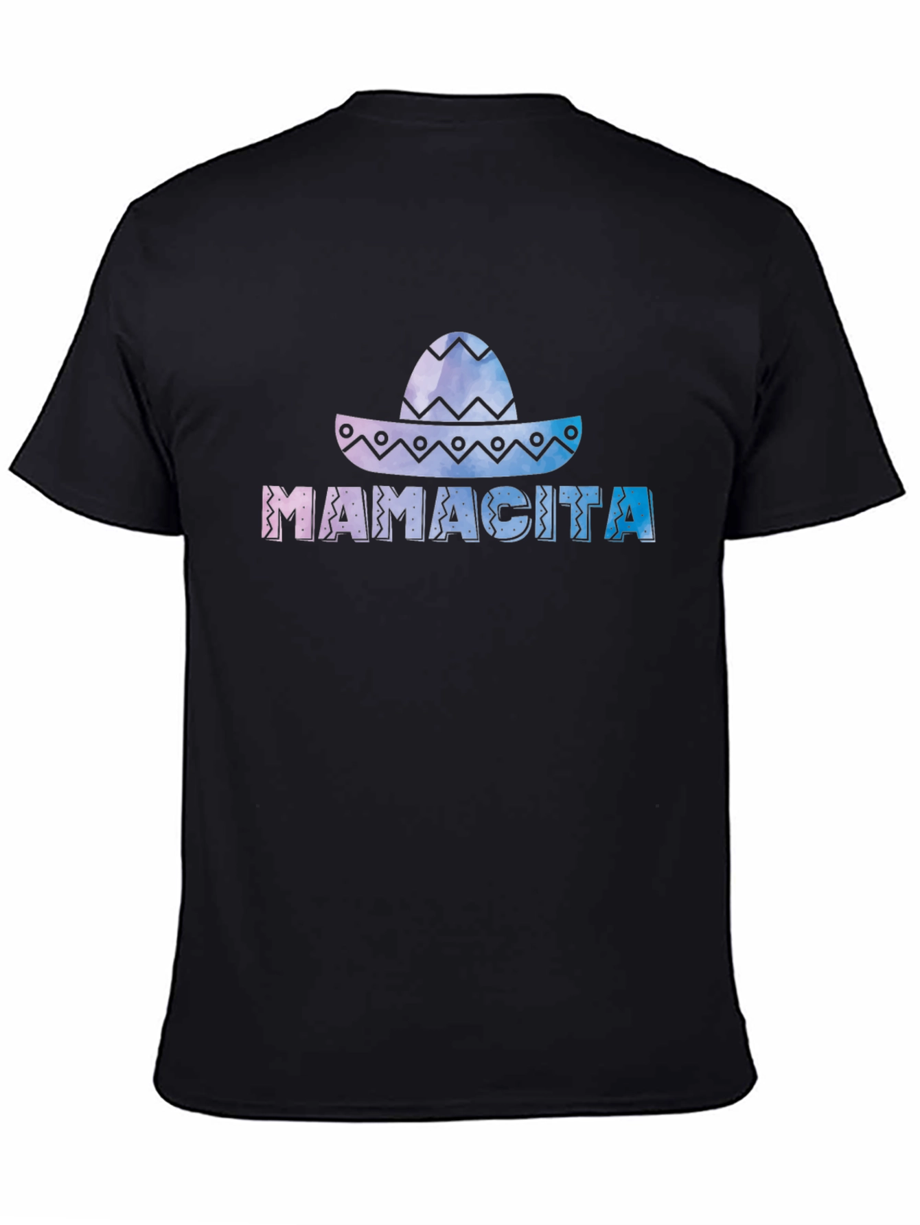 Mamacita Sombrero Graphic Tee - Soft Black Cotton