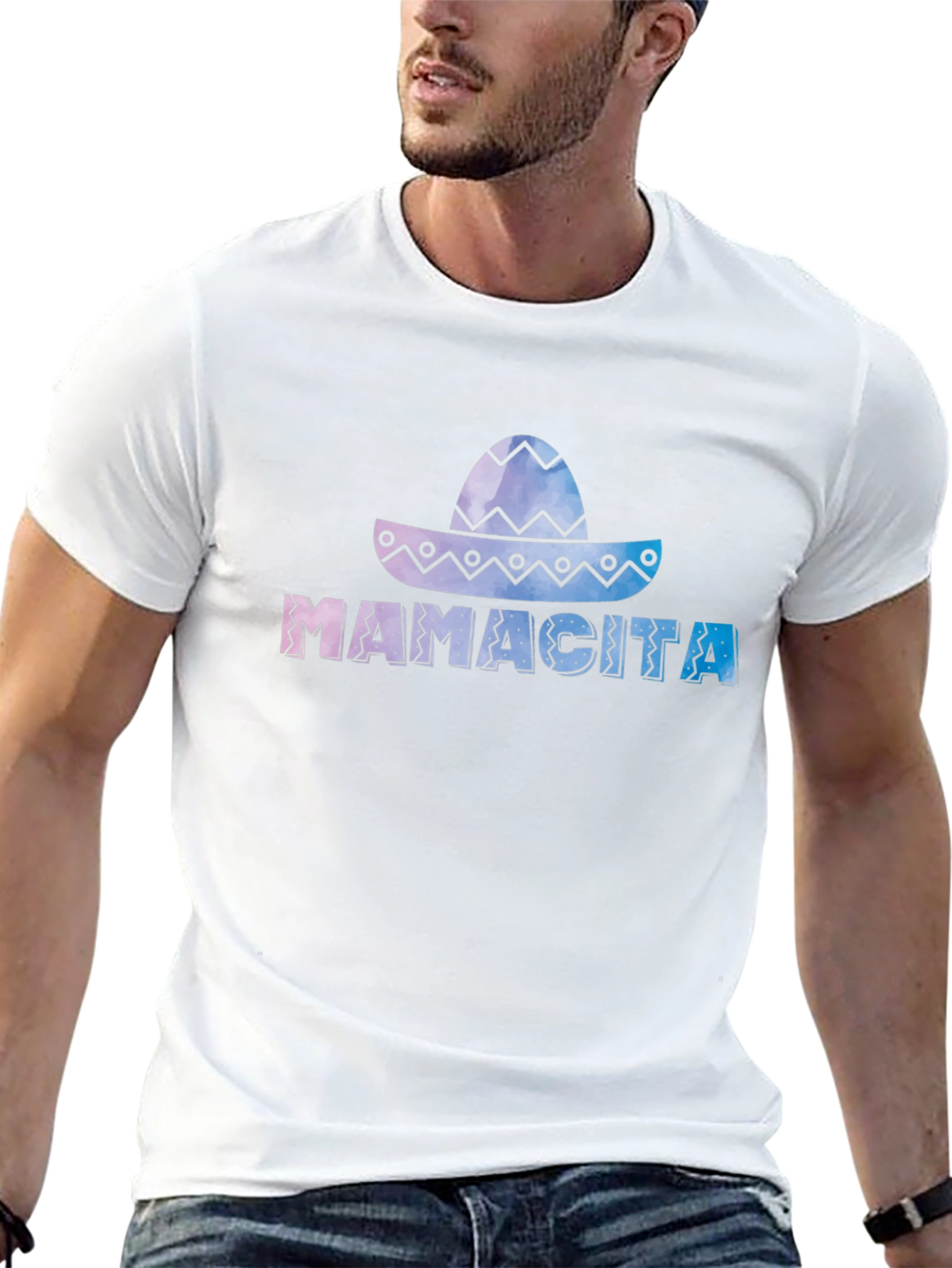 Mamacita Sombrero Graphic Tee - Soft Black Cotton