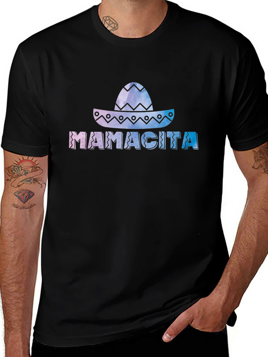 Mamacita Sombrero Graphic Tee - Soft Black Cotton