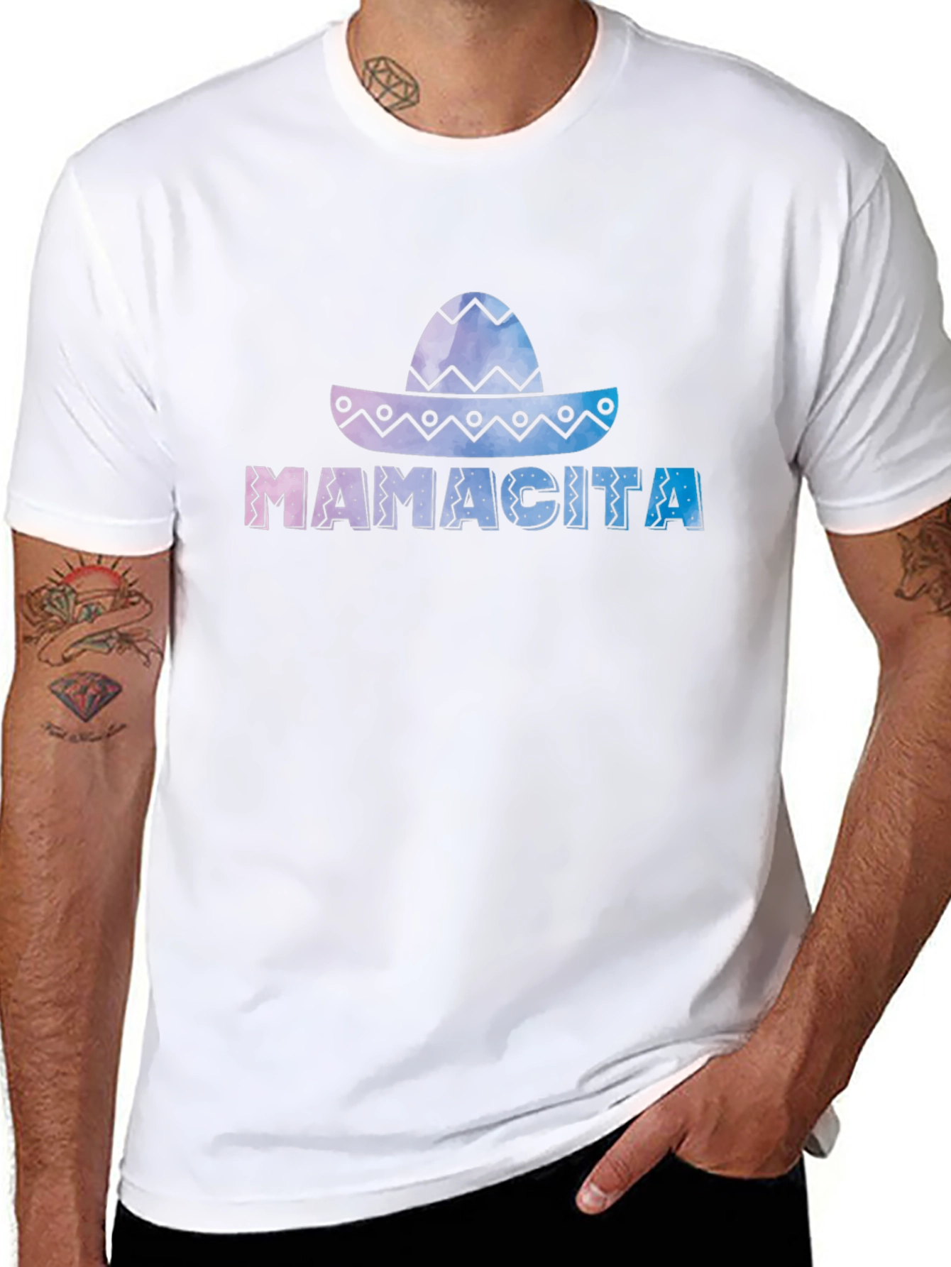 Mamacita Sombrero Graphic Tee - Soft Black Cotton