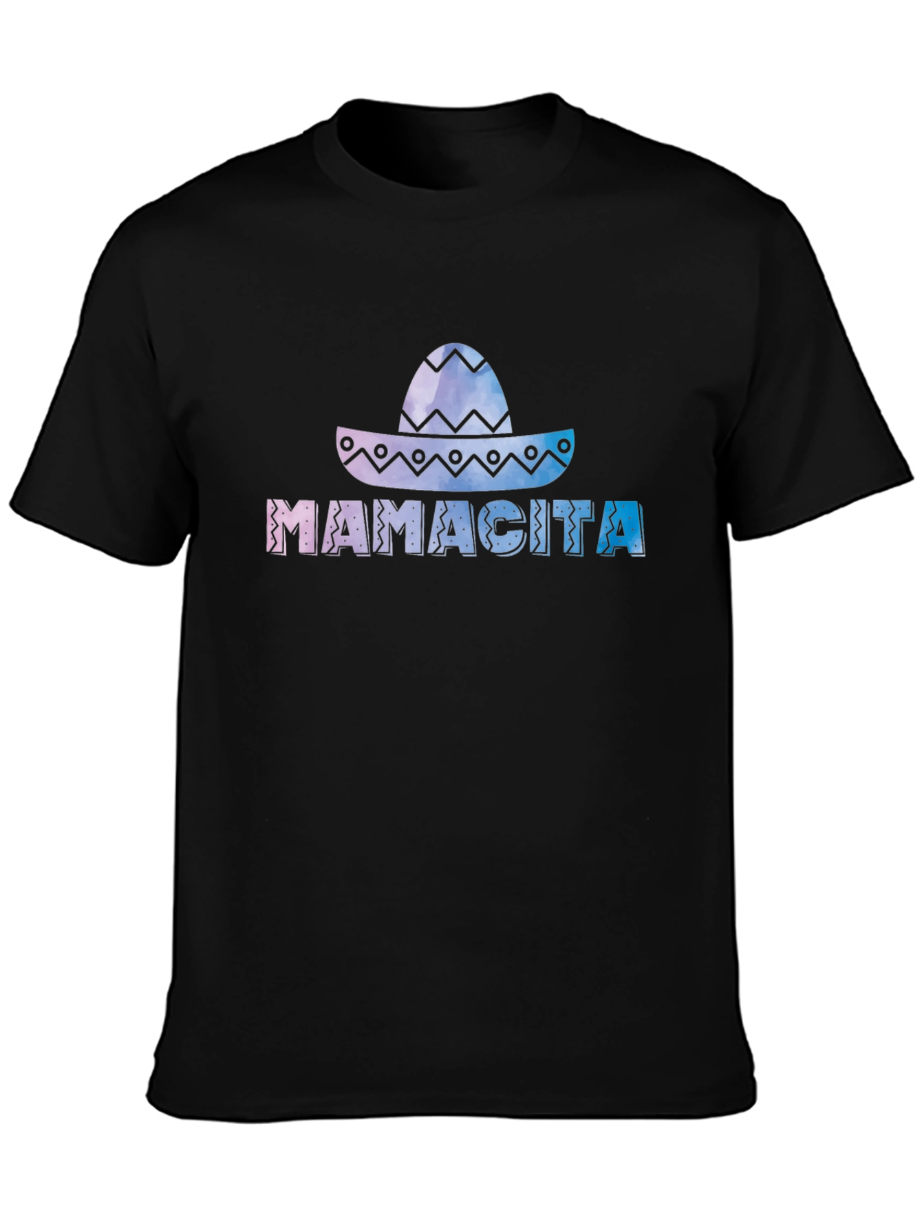 Mamacita Sombrero Graphic Tee - Soft Black Cotton