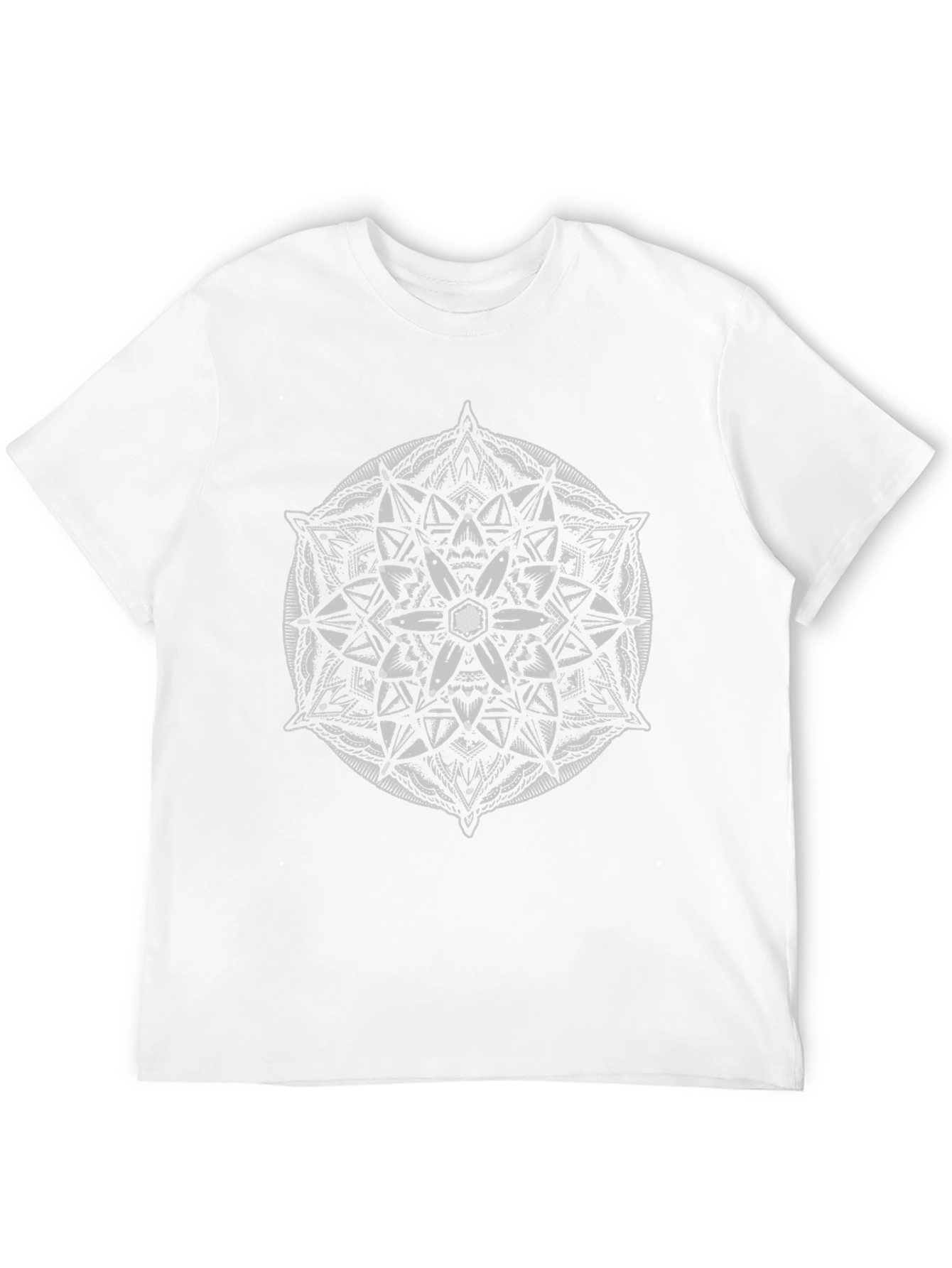 Mandala Graphic Black T-Shirt - Artistic Geometric Design
