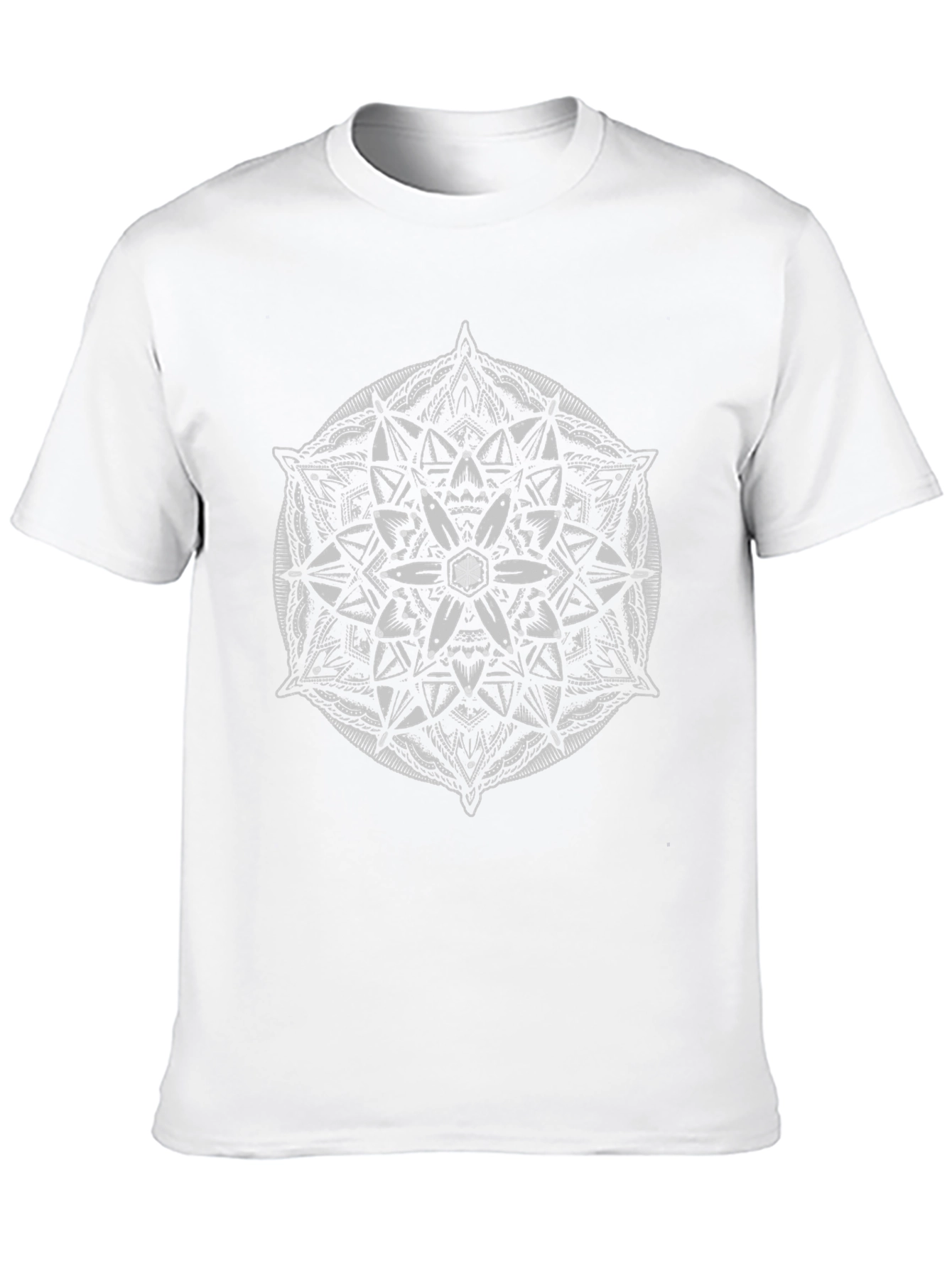 Mandala Graphic Black T-Shirt - Artistic Geometric Design