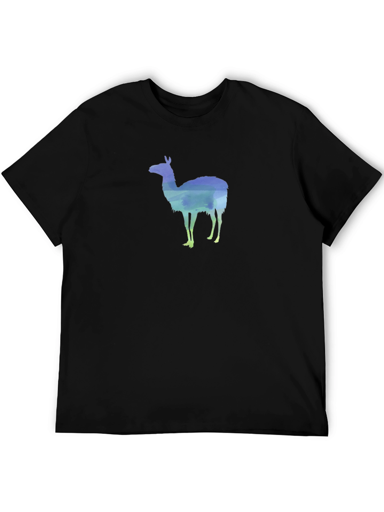 Llama Silhouette Graphic Tee - Black T-Shirt