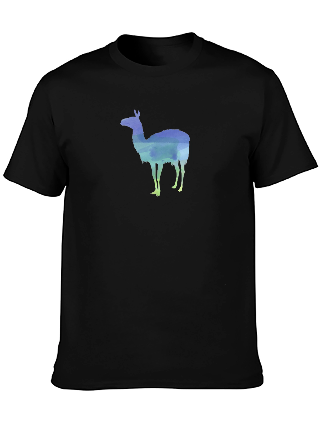 Llama Silhouette Graphic Tee - Black T-Shirt