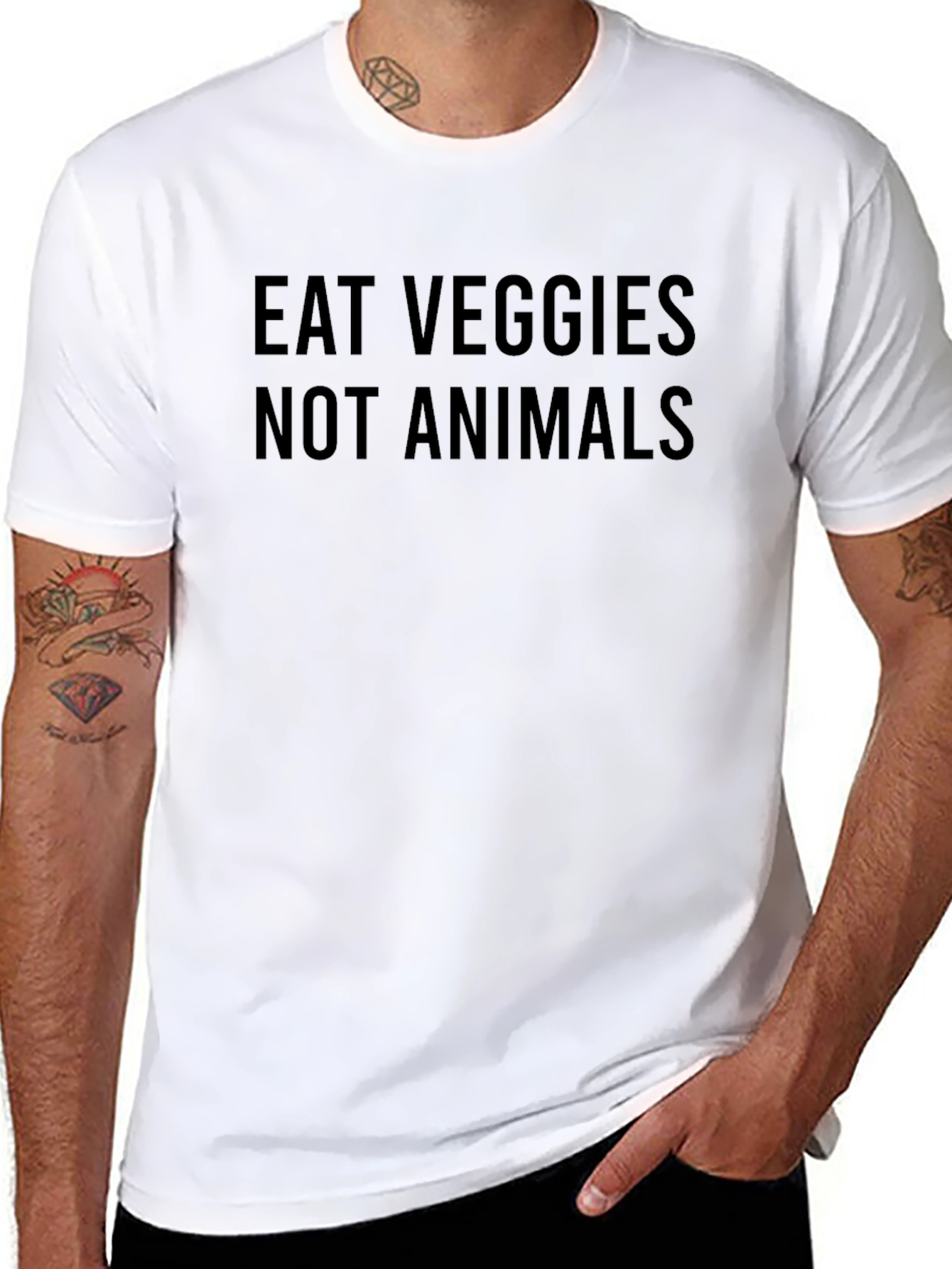 Eat Veggies Not Animals - Vegan T-Shirt