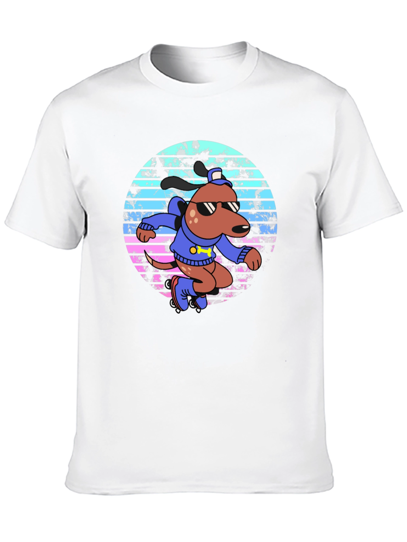 Retro Roller Dog T-Shirt