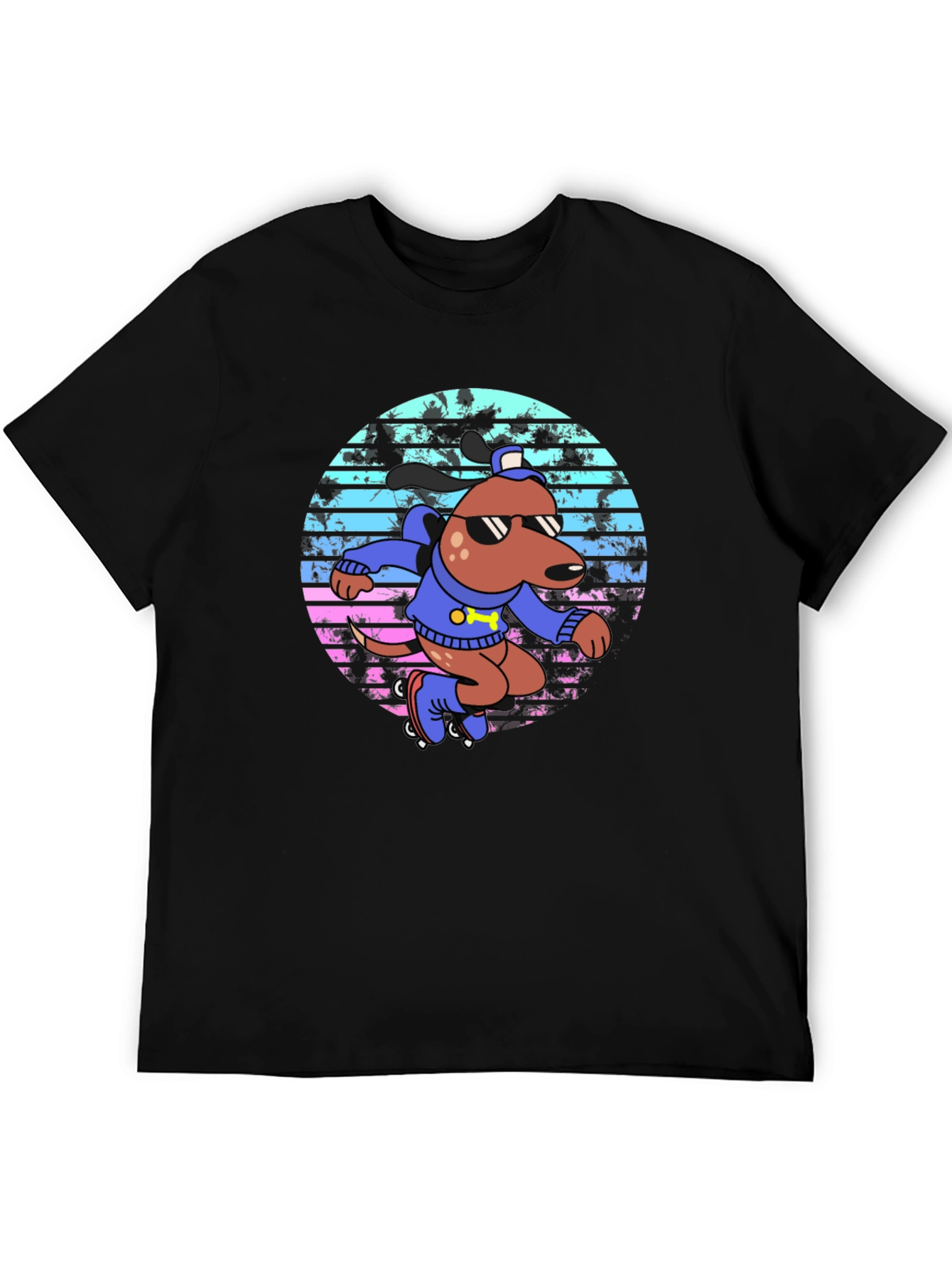 Retro Roller Dog T-Shirt