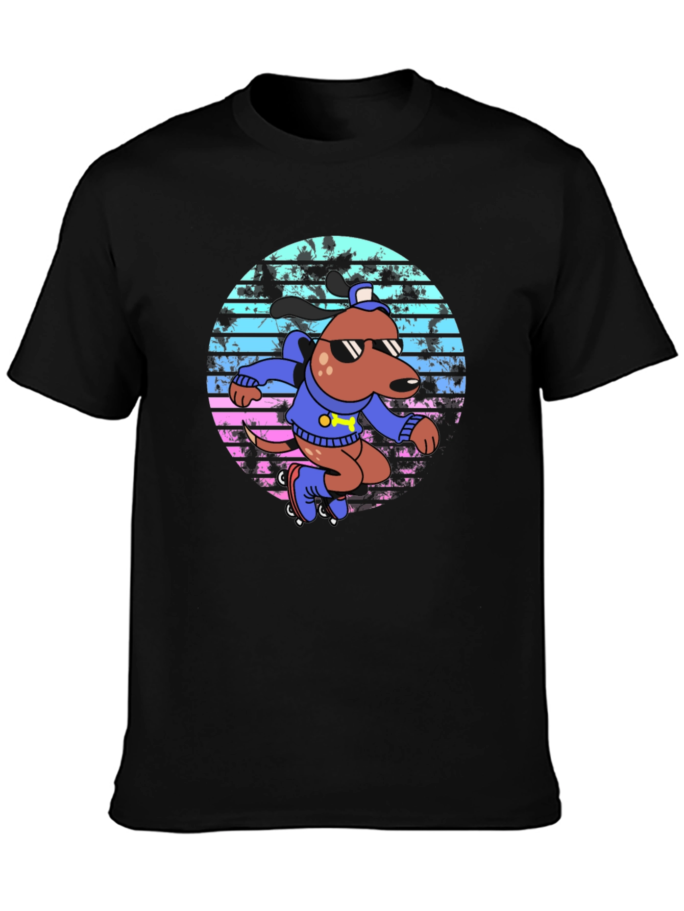 Retro Roller Dog T-Shirt