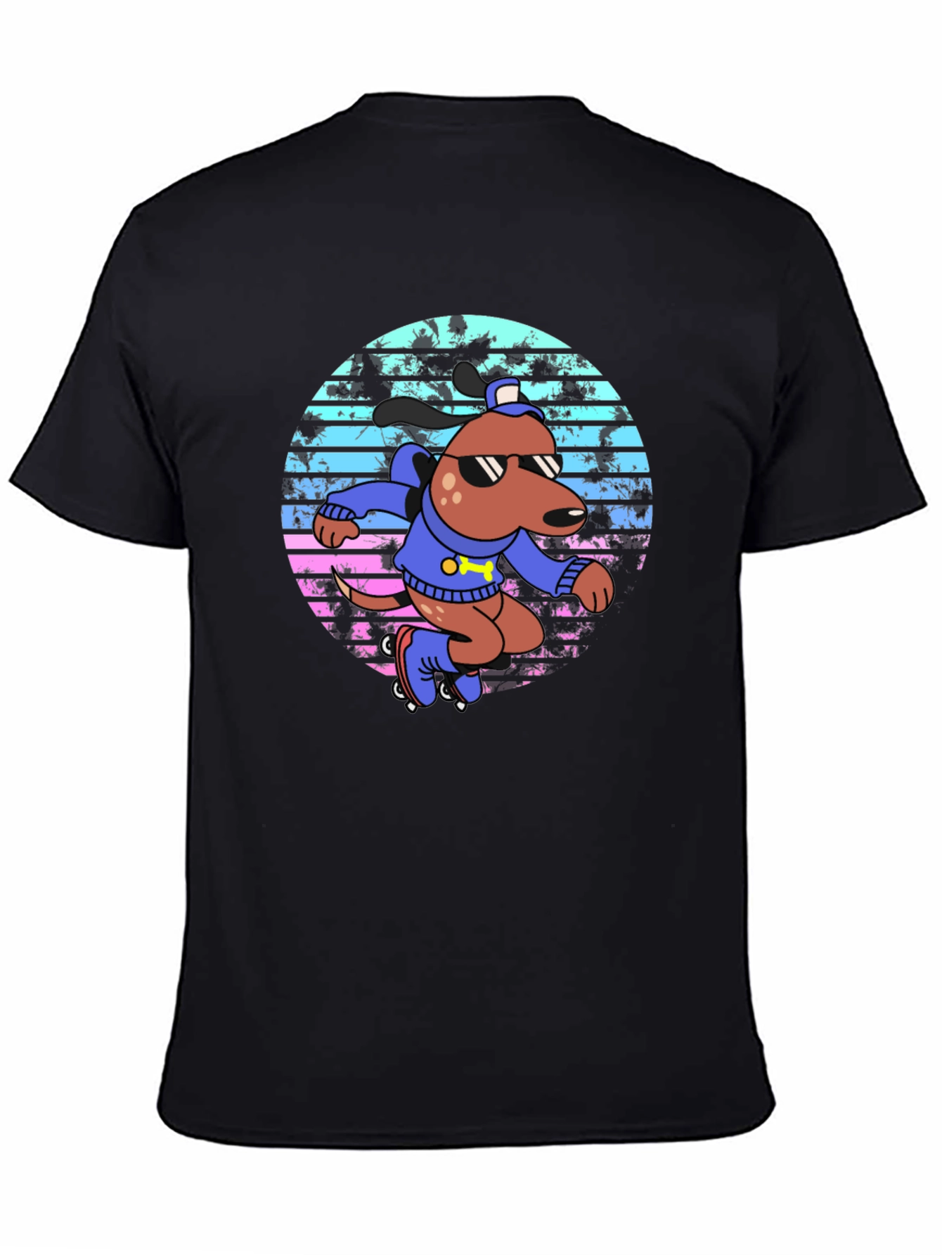 Retro Roller Dog T-Shirt
