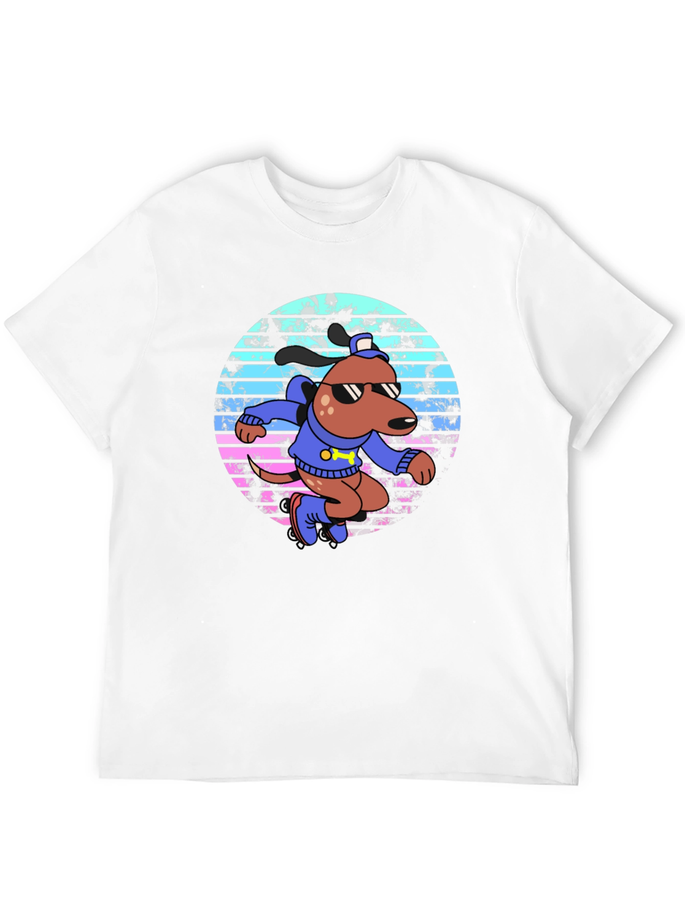 Retro Roller Dog T-Shirt