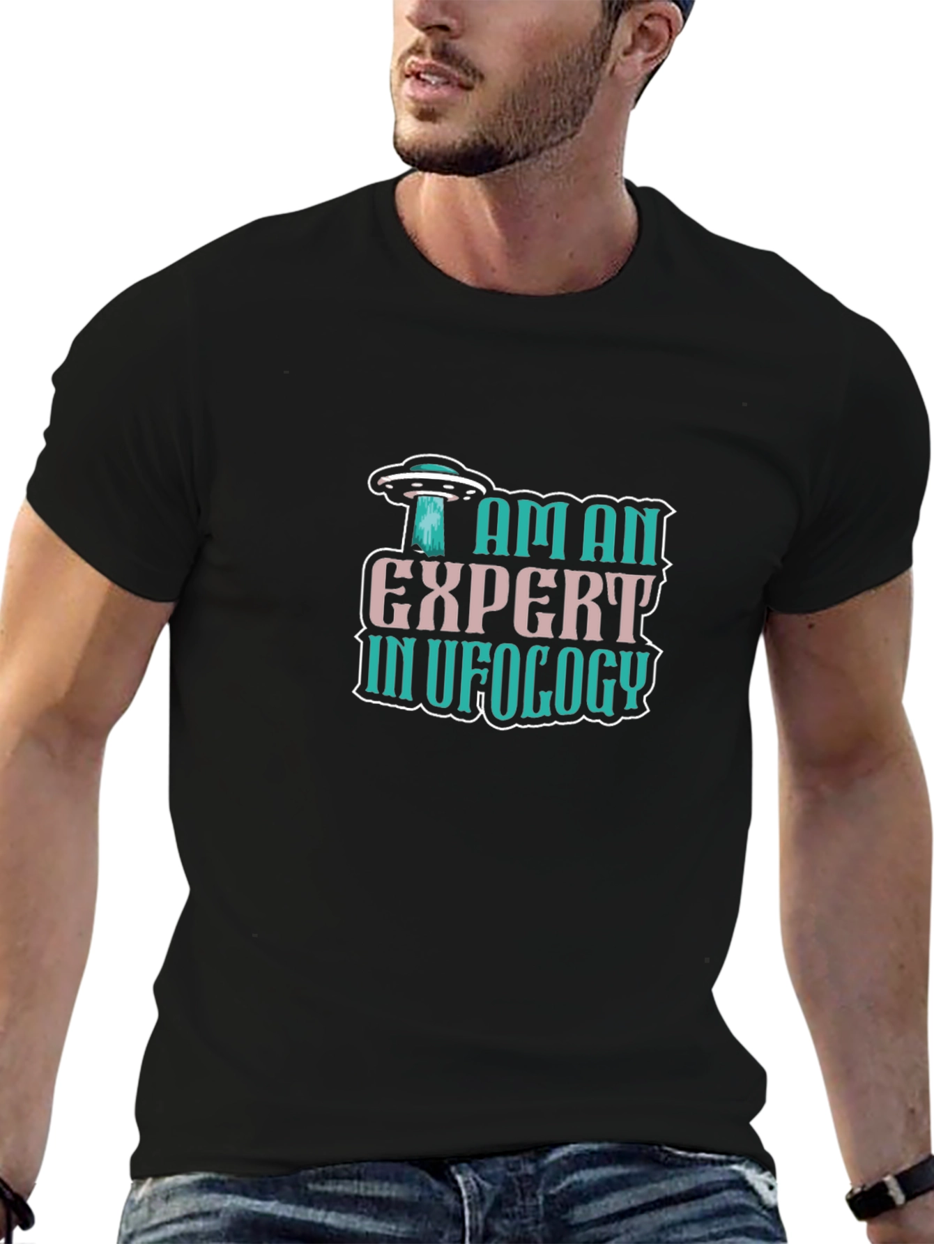 I Am An Expert In UFOLOGY T-Shirt - Black
