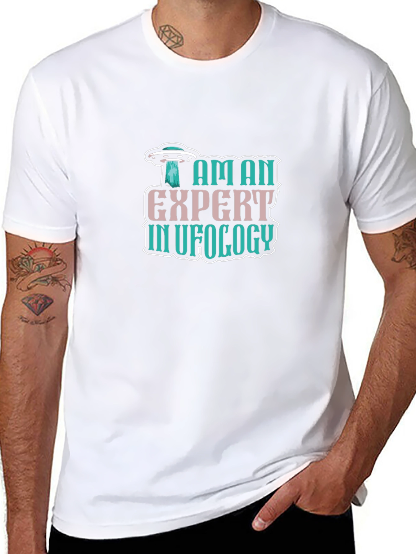 I Am An Expert In UFOLOGY T-Shirt - Black