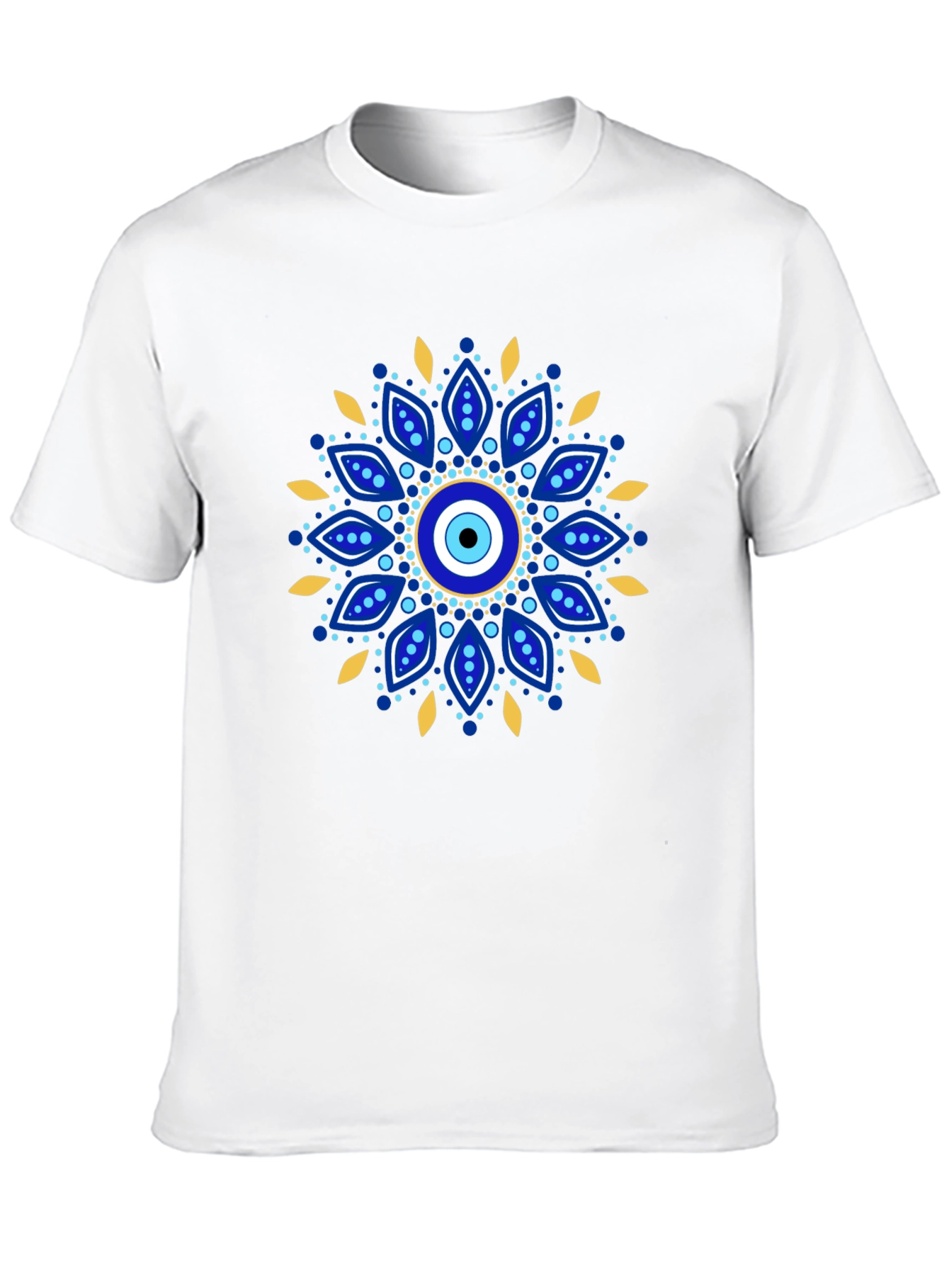 Evil Eye Mandala Graphic Tee - Black