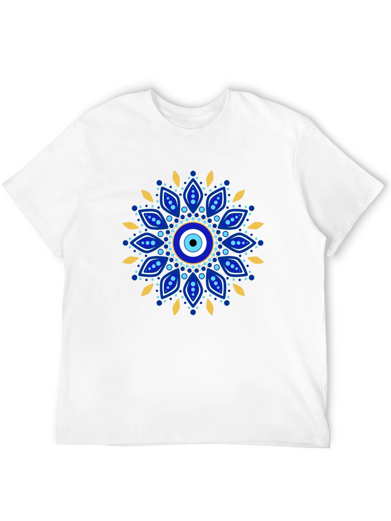 Evil Eye Mandala Graphic Tee - Black