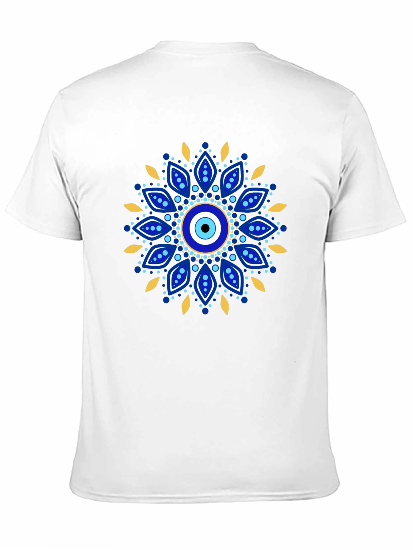 Evil Eye Mandala Graphic Tee - Black