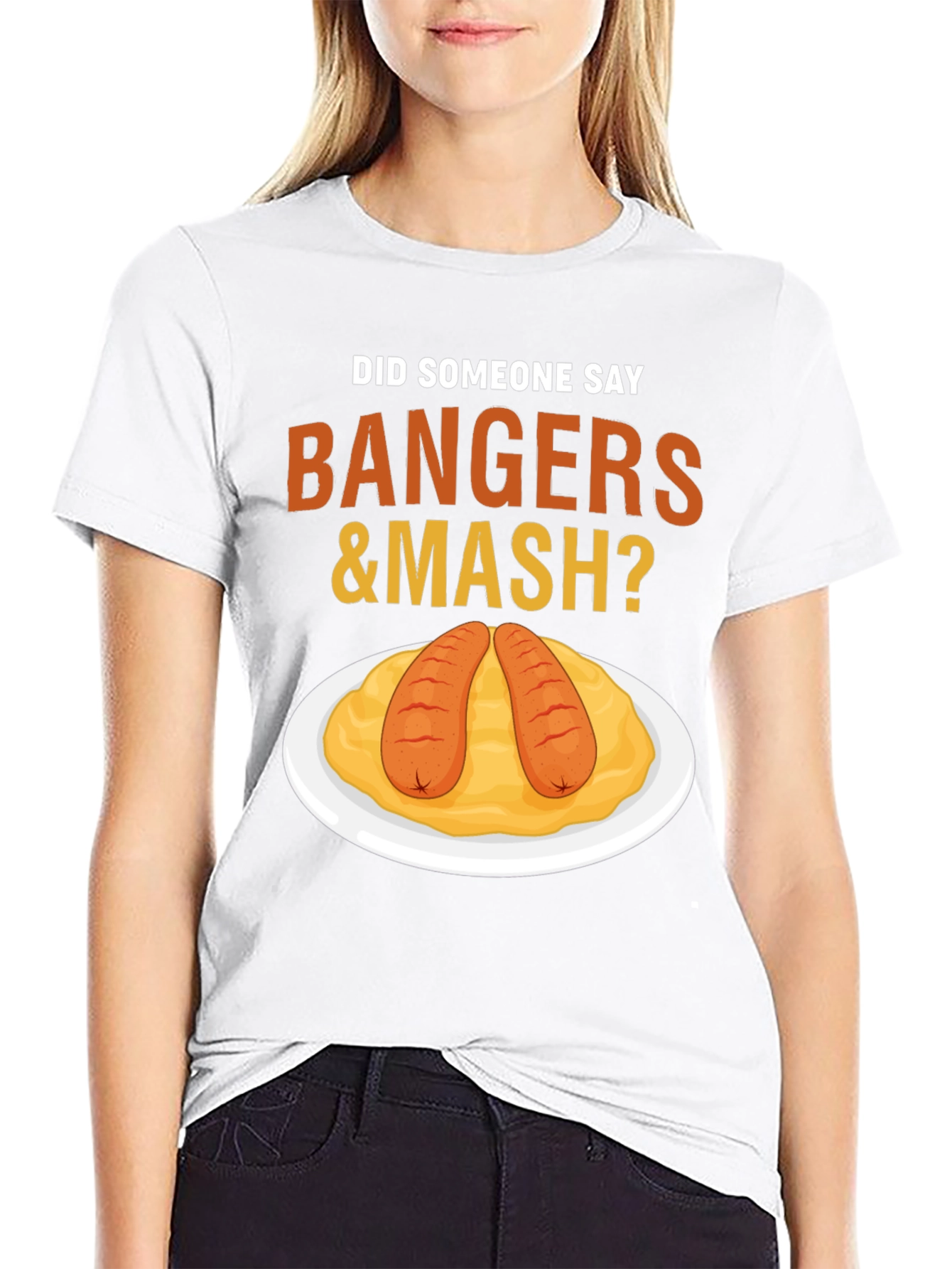 Bangers & Mash T-Shirt - Funny Foodie Tee