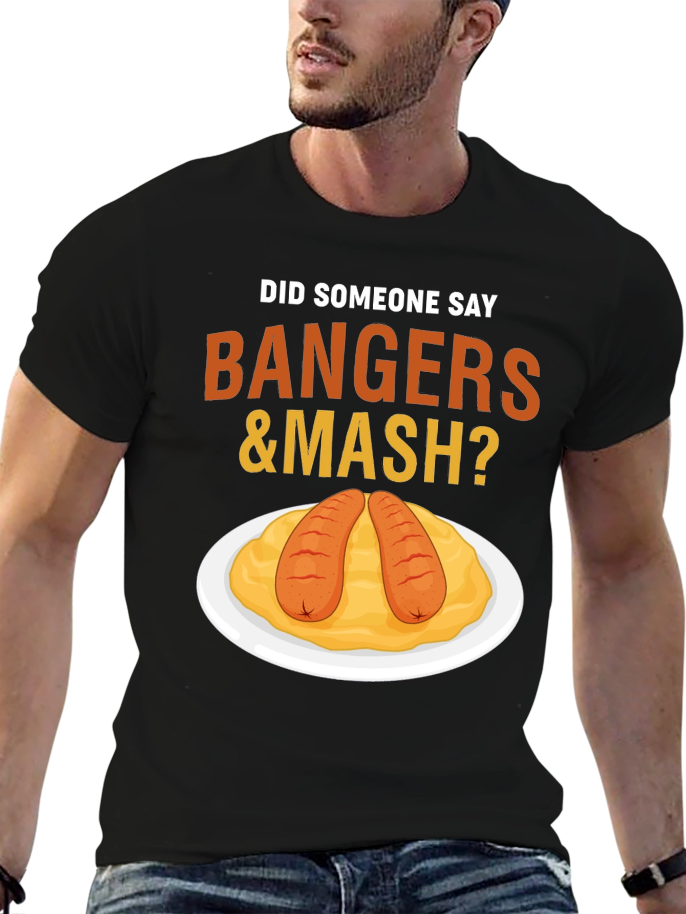 Bangers & Mash T-Shirt - Funny Foodie Tee