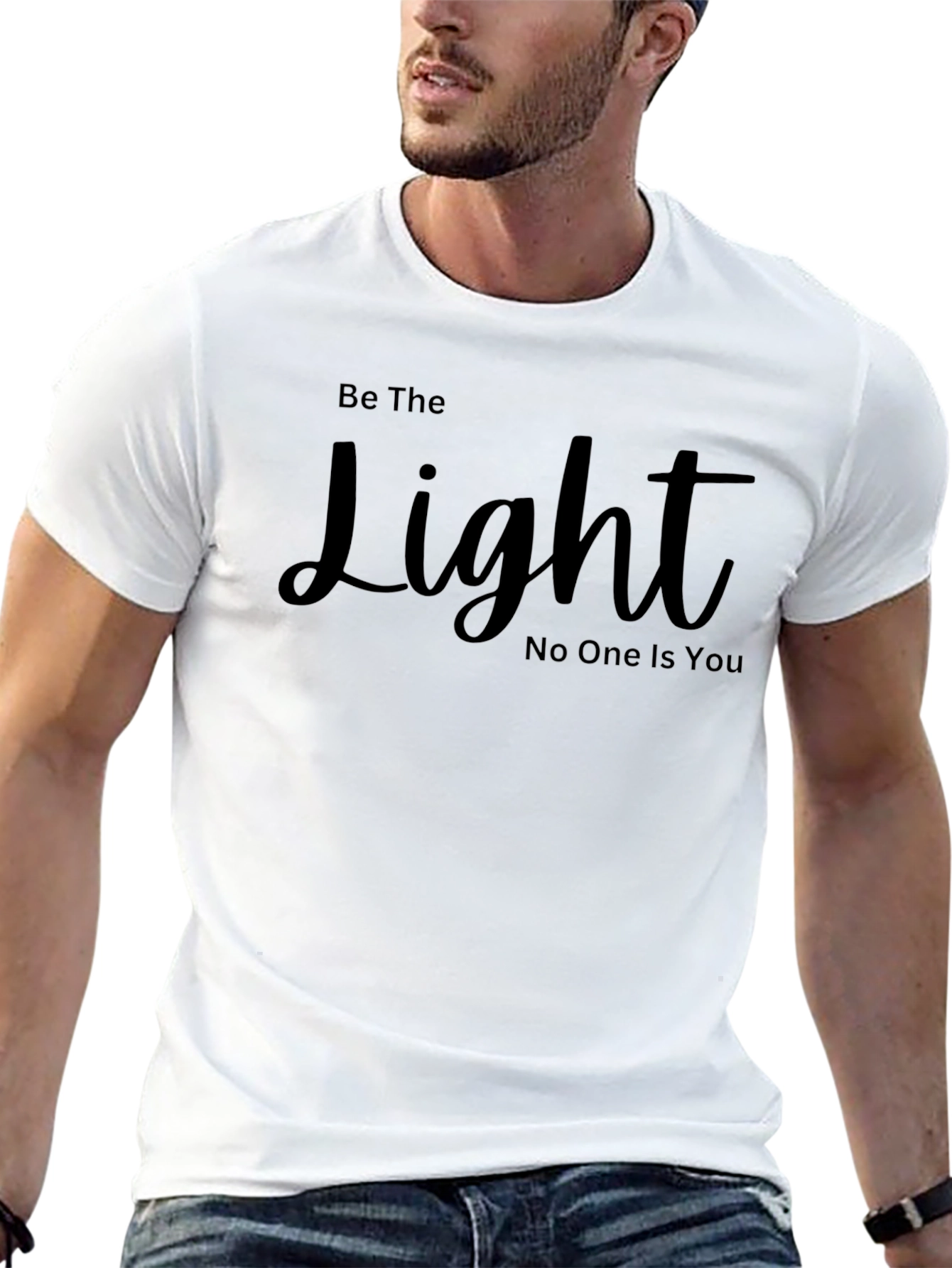 Be The Light Graphic Tee - Inspiring Statement Shirt