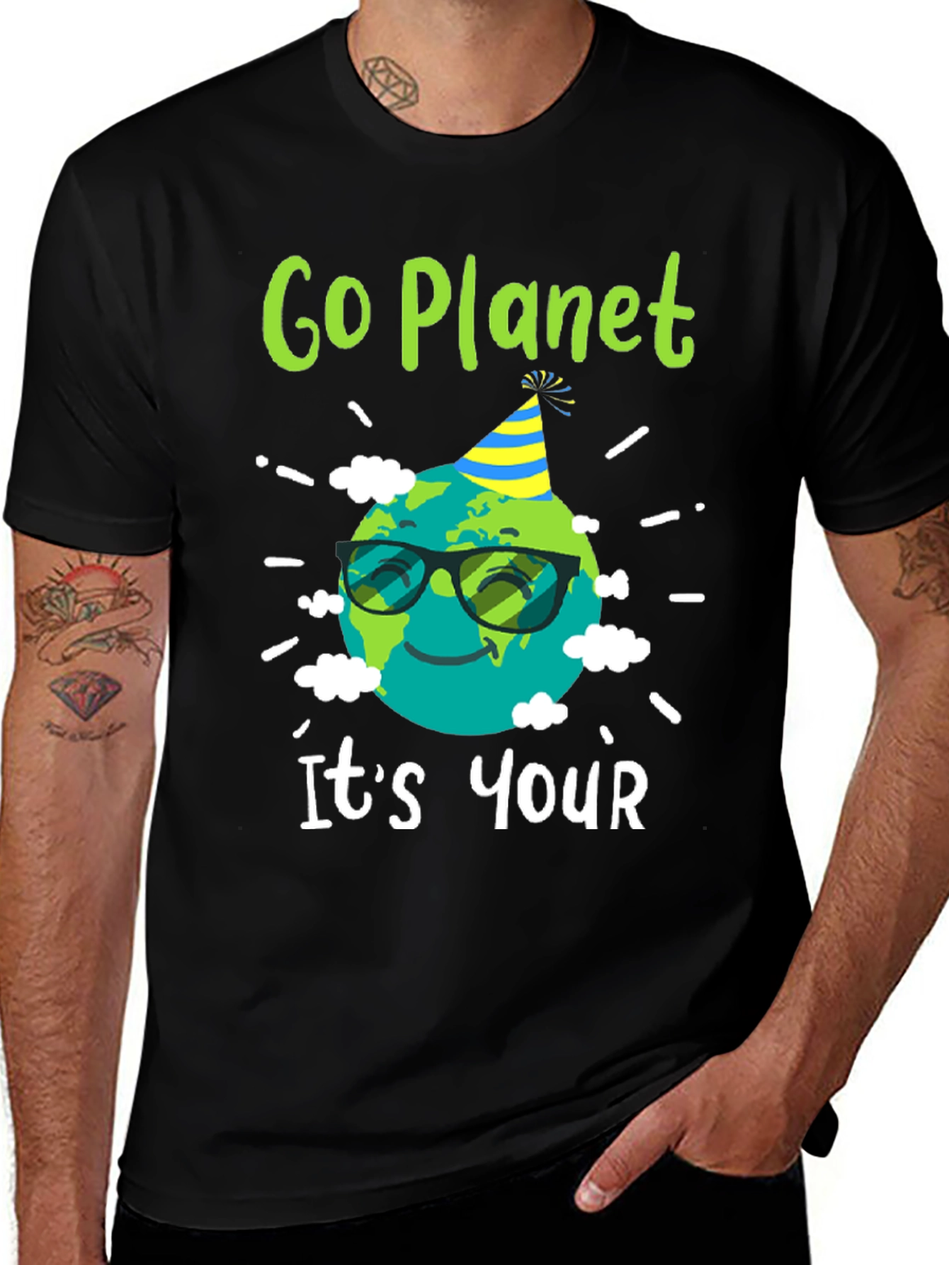 Go Planet Its Your Birthday Graphic Tee