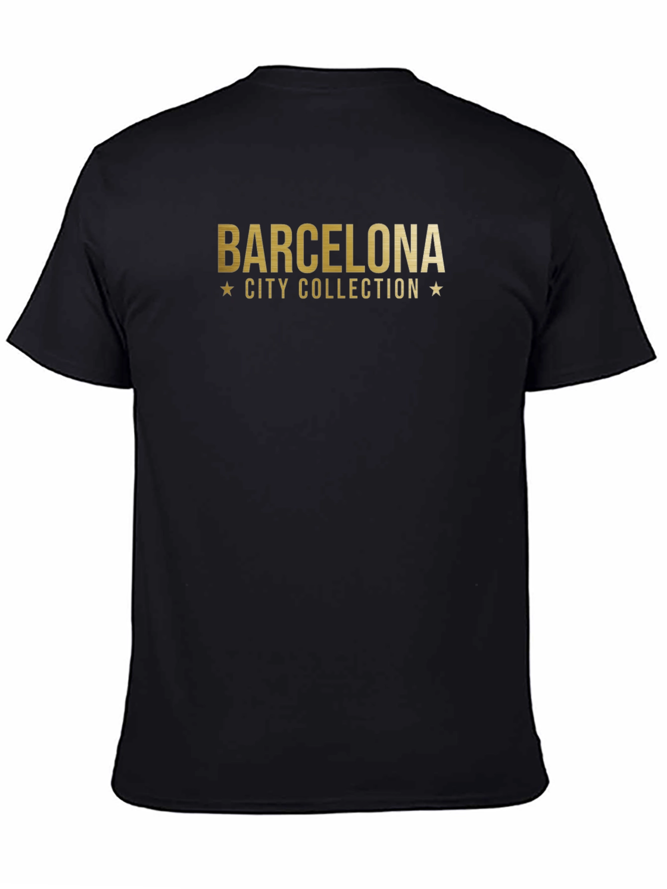 Barcelona City Collection Black Graphic T-Shirt