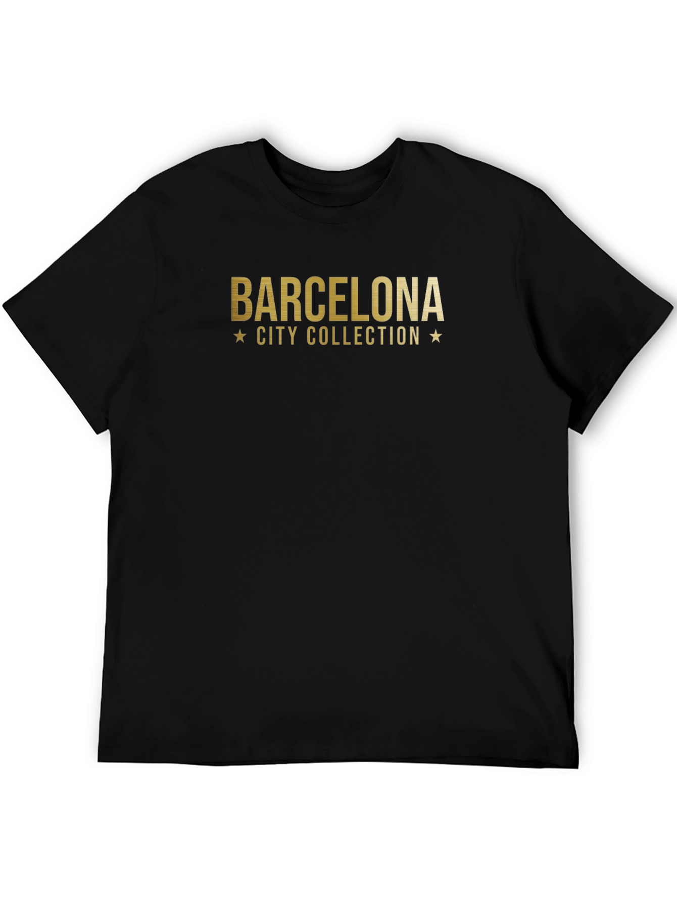 Barcelona City Collection Black Graphic T-Shirt